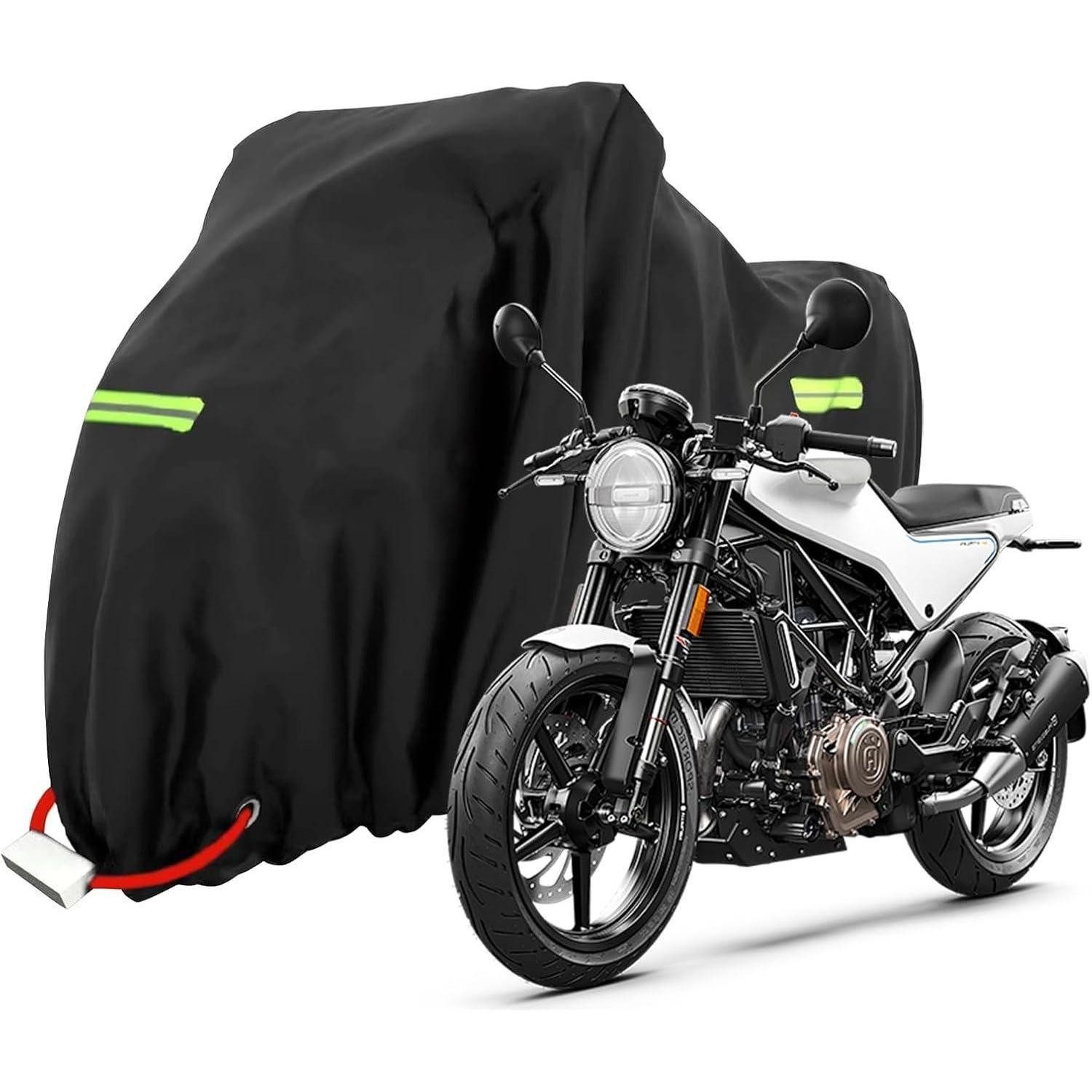 LuxusKollektion Schutzplane XXXL Motorrad Abdeckplane Roller Wasserdicht Winterfest 245x105x125cm