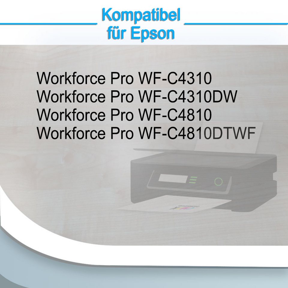 Thumbnail - Druckerparadies 16er Pack Druckerpatronen 408 408L kompatibel mit Epson WF-C4810 Tintenpatrone (16-tlg)