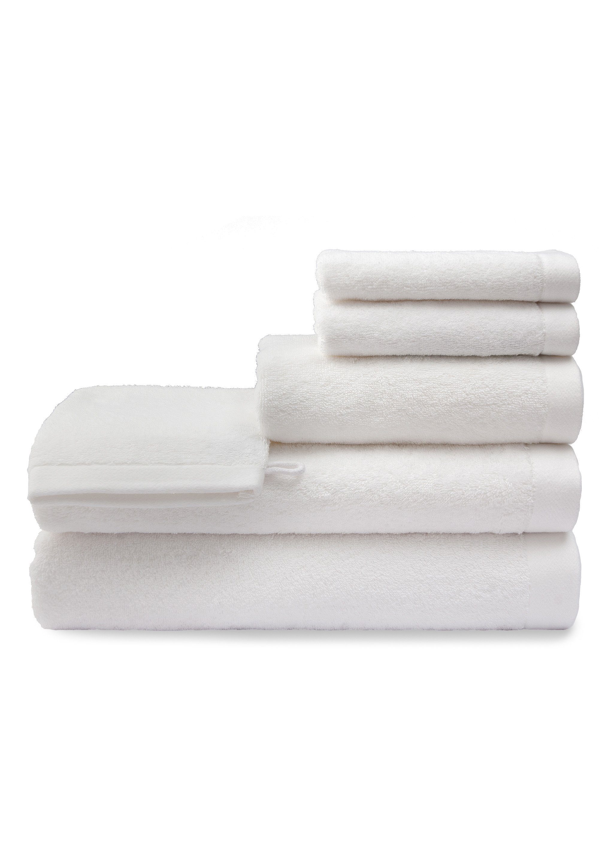 grace grand weiß mit breiter Duschtuch Abschlusskante (1-St), spa Absolut