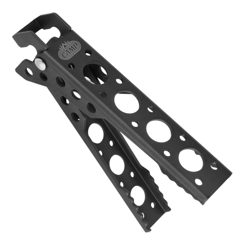 NILS CAMP Griff Topfgreifer Pfannengreifer Campingzange (Spar-Set, 1-St., 12,5 x 2,5 cm leicht), leicht, Aluminium, korrosionsbeständig, für Outdoor