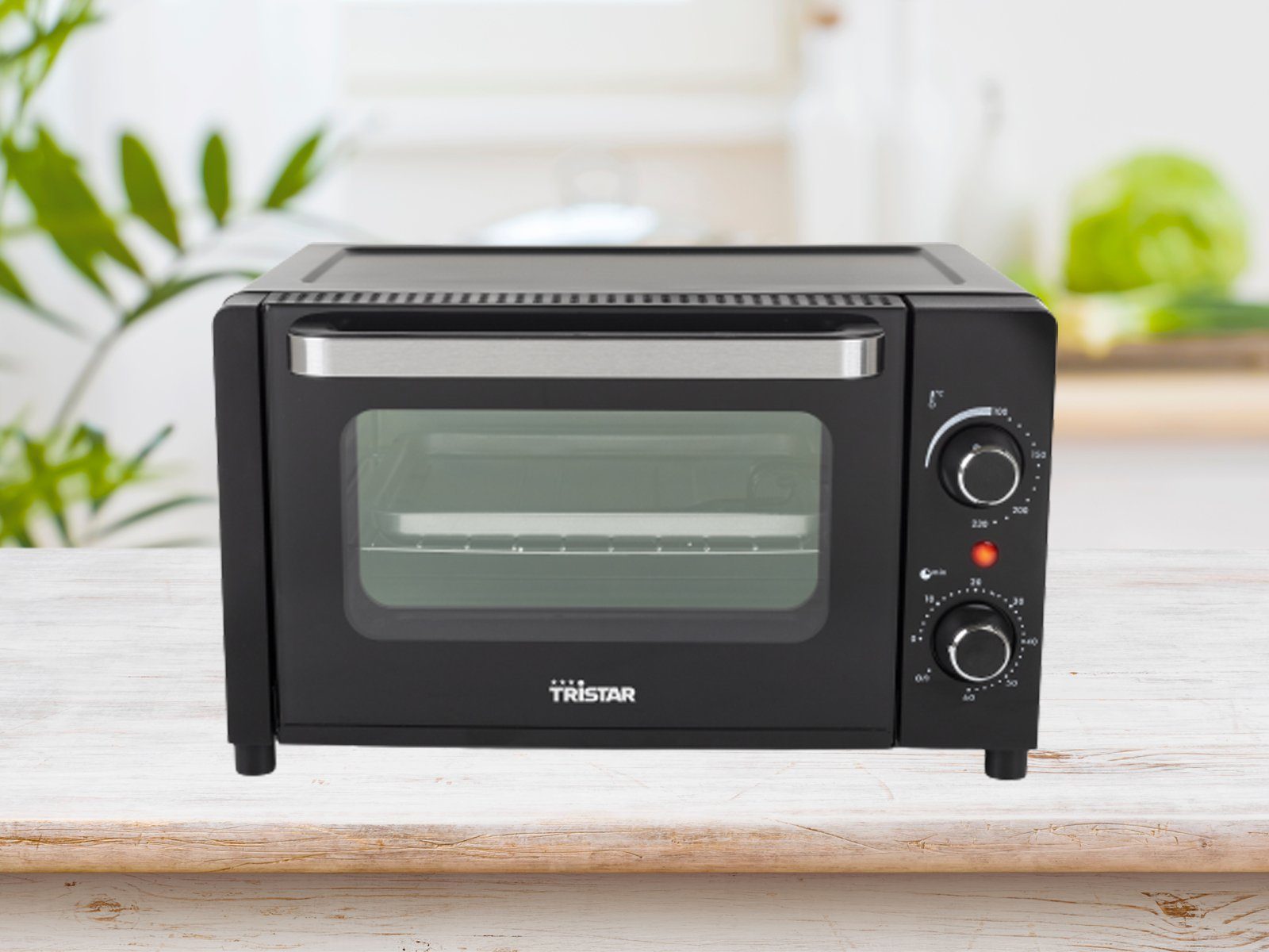Tristar Minibackofen, Kleiner Tisch-Backofen für Toast Pizza Mini-Ofen 10L Ober & Unterhitze