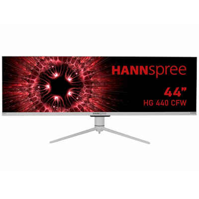 Hannspree HG440CFW Gaming-LED-Monitor (111,25 cm/44 ", 3840 x 1080 Pixel, 1 ms Reaktionszeit, 120 Hz, TFT mit LED-Backlight, inkl. Gaming-Mouse Pad, Ultra Wide)