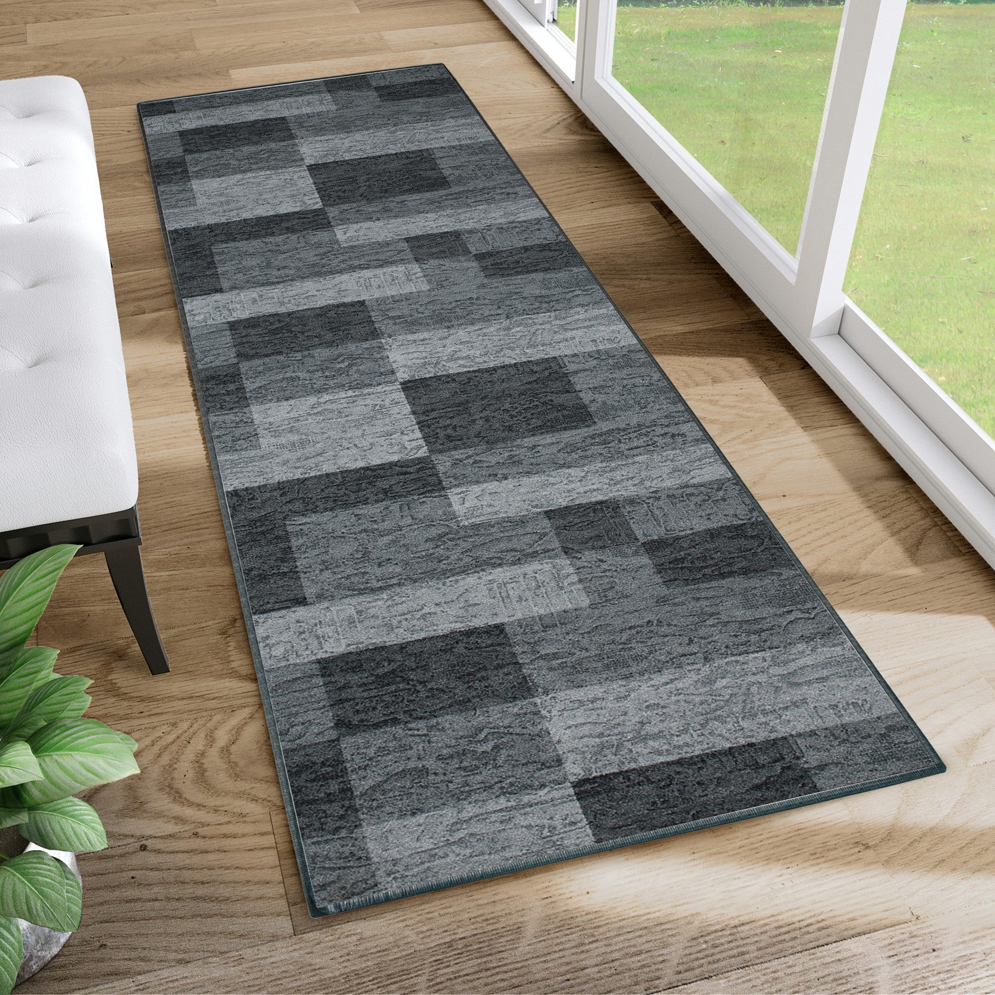 Tapiso Läufer Anti Rutsch, rechteckig, Höhe: 6 mm, Antirutsch Flurläufer Meterware, rutschfest, pflegeleicht