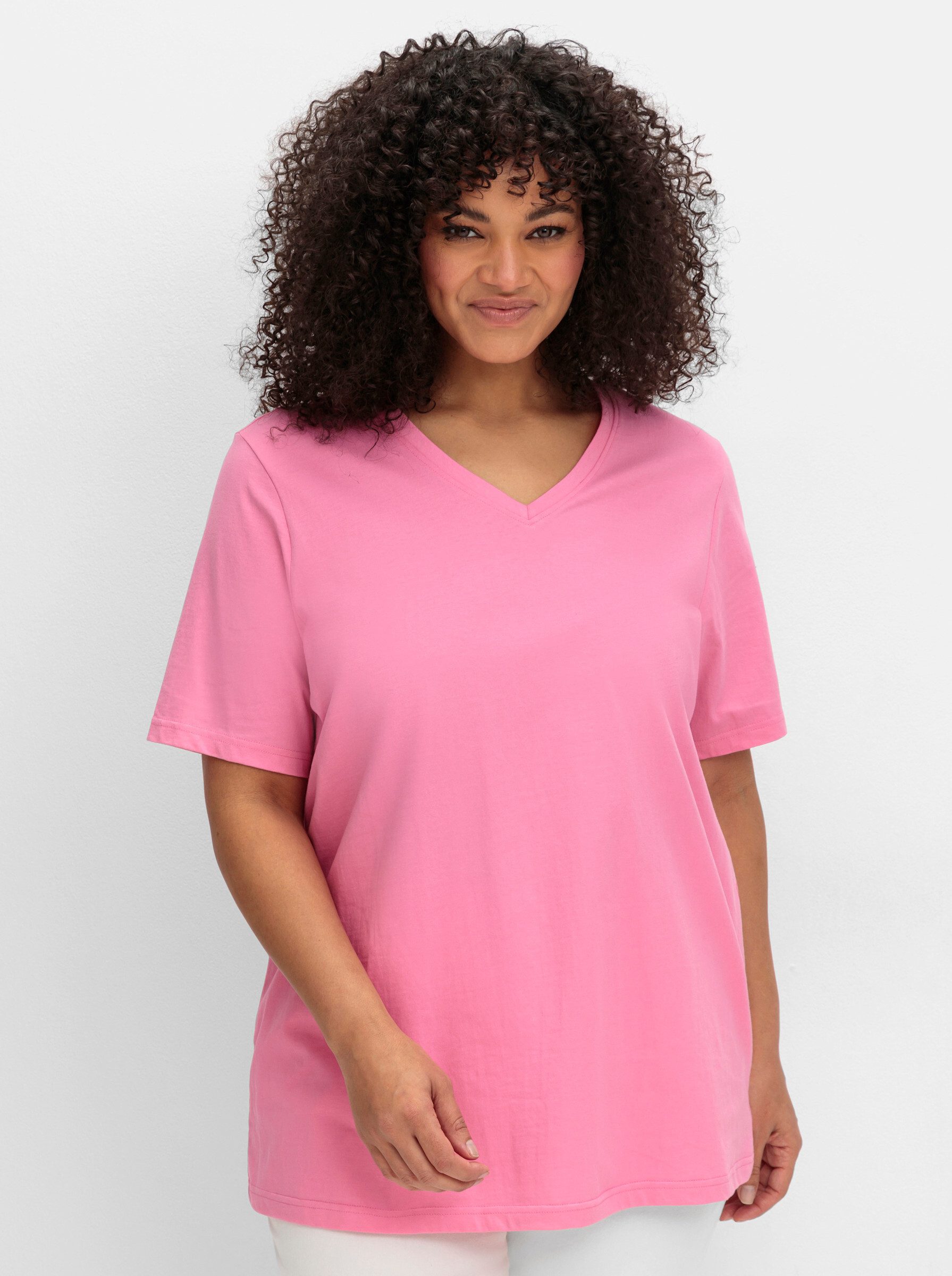 Sheego T-Shirt V-Shirt günstig online kaufen