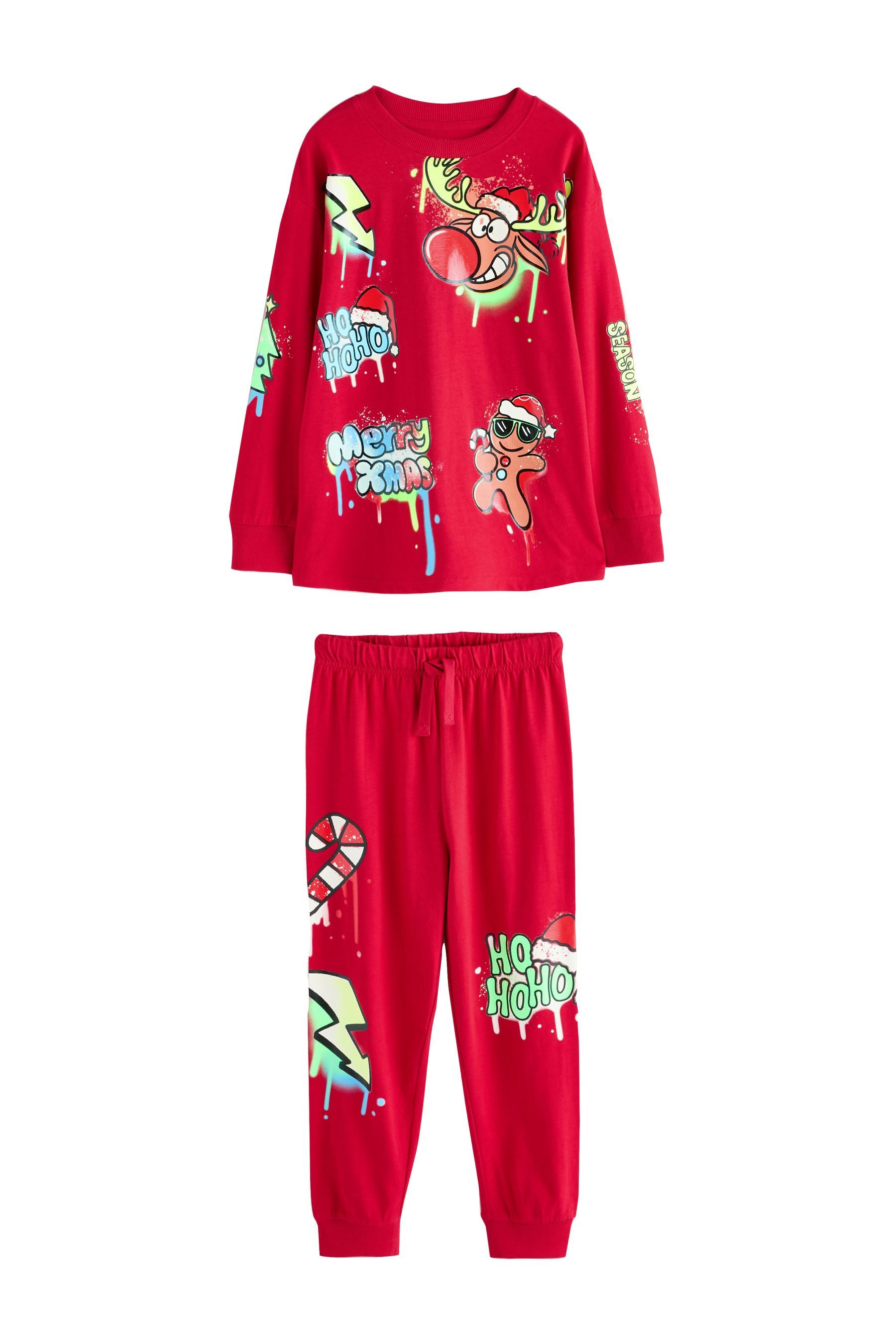 Pyjama Weihnachtlicher Single Pyjama