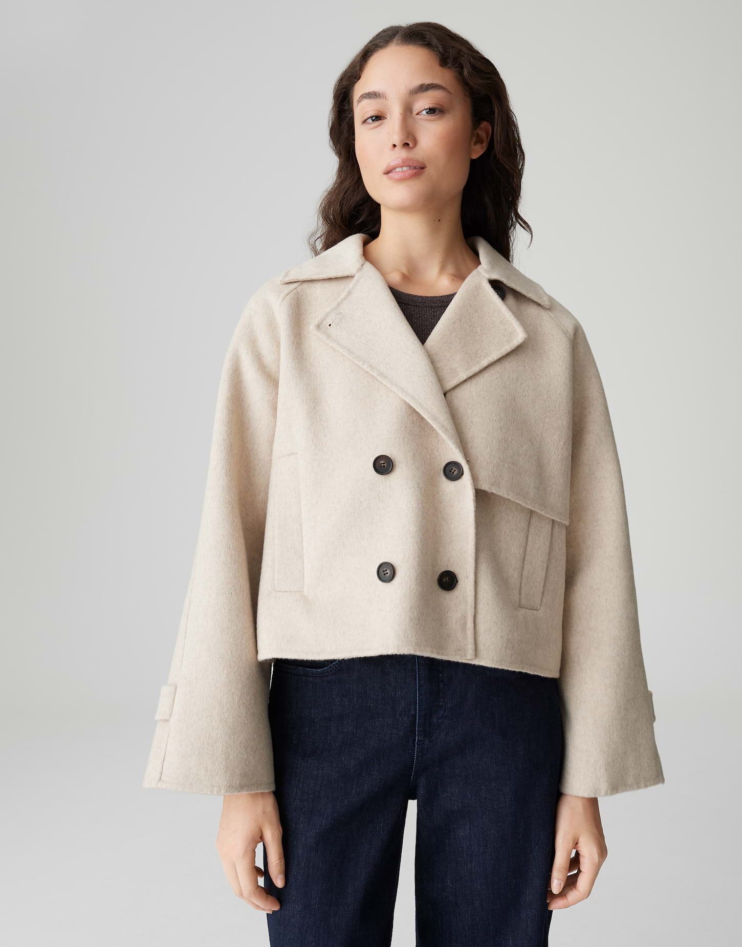 OPUS Trenchcoat HAILI im modernen Wollmix günstig online kaufen