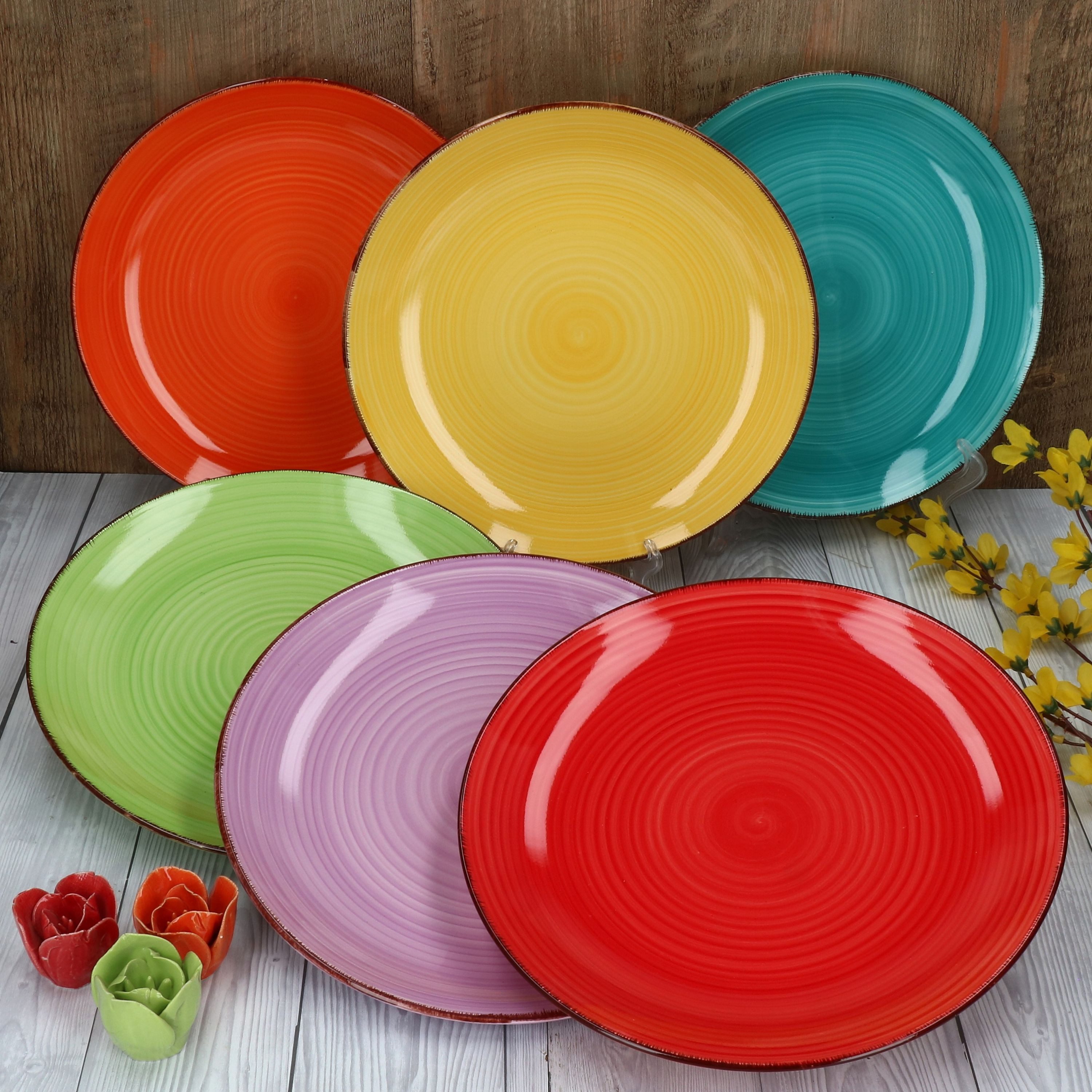 MamboCat Speiseteller 6er Set Speiseteller Uni Bunt – Bild 3 von 5
