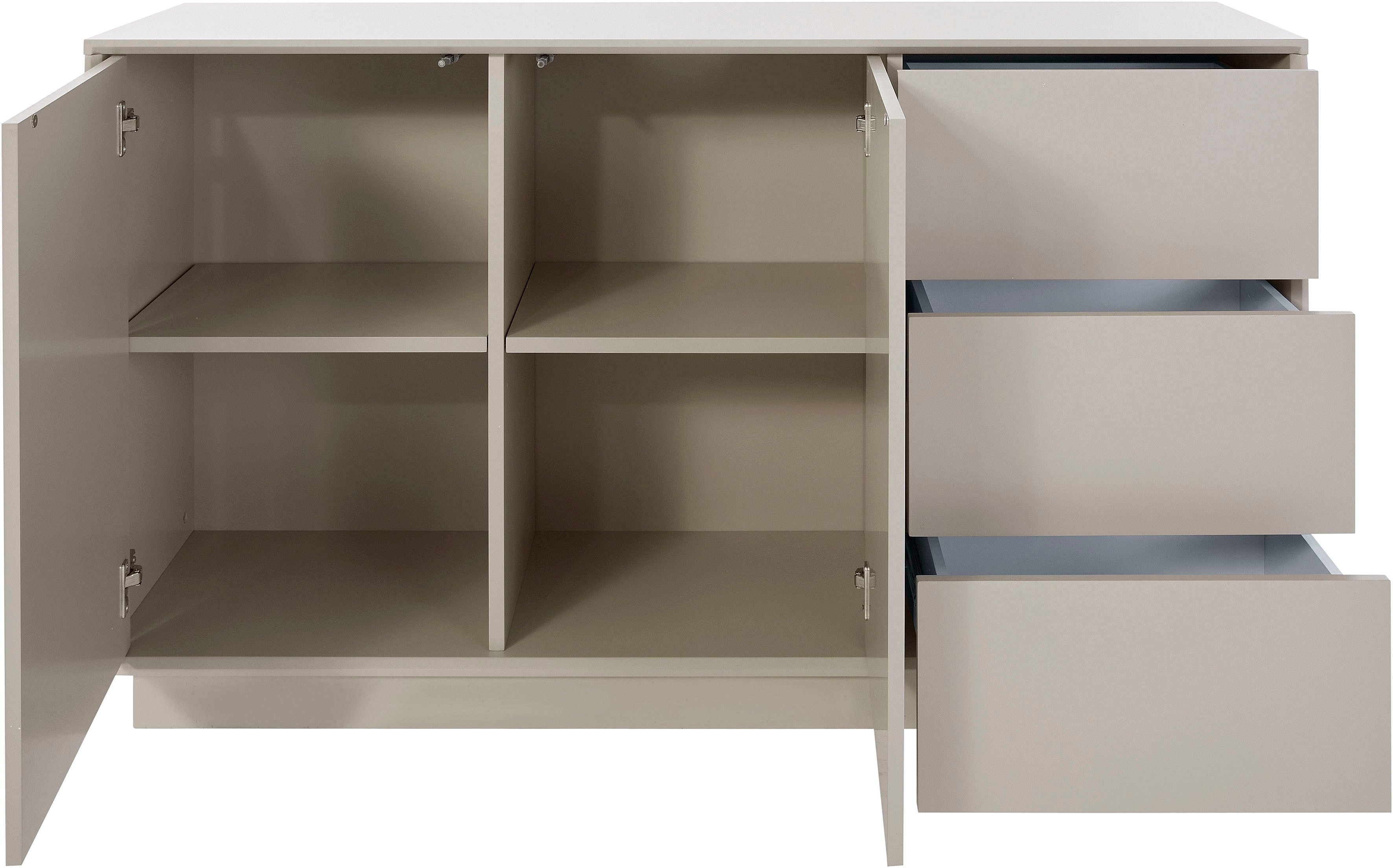 homsy by Ana Johnson Sideboard Storvia, seidenmatte Lackierung, geräuschlose Soft-Close-Schubladen, B 140 cm – Bild 4 von 5