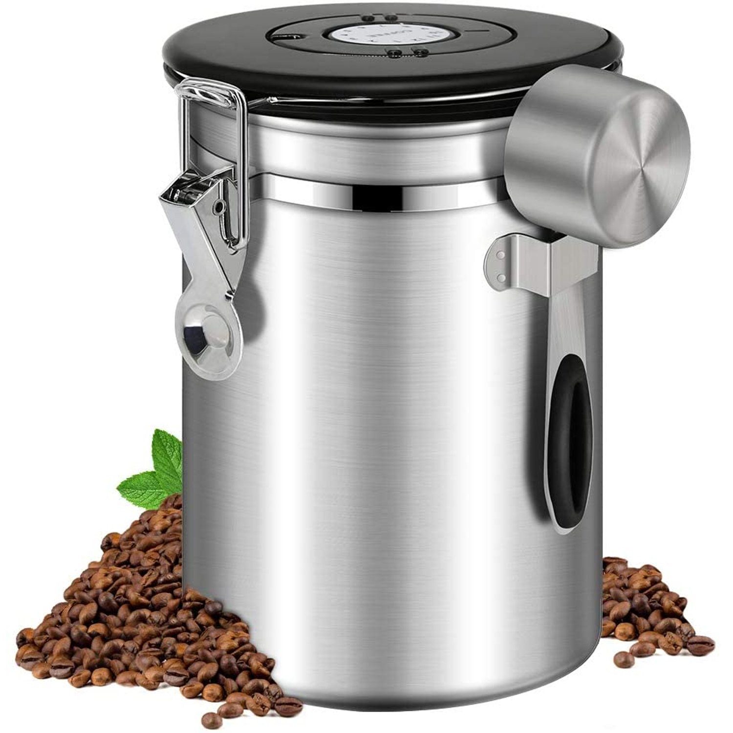 zggzerg Aufbewahrungsbox Kaffeebohne Versiegeltes Glas, 1800ML günstig online kaufen