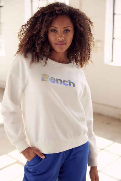 Bench. Loungewear Sweatshirt -Loungeshirt mit glänzendem Logodruck, Loungewear, Loungeanzug