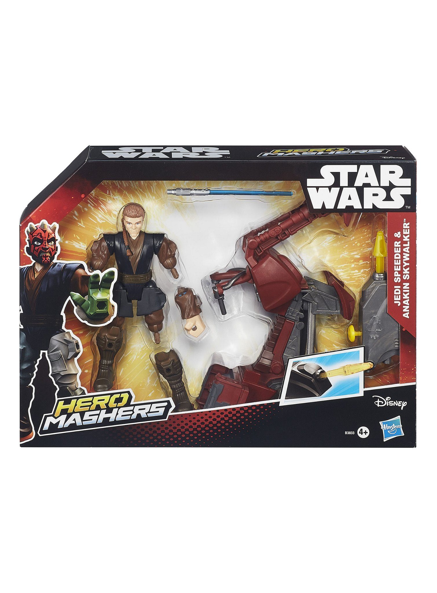 Hasbro Actionfigur Anakin Skywalker mit Speeder Hero Mashers Actionfi