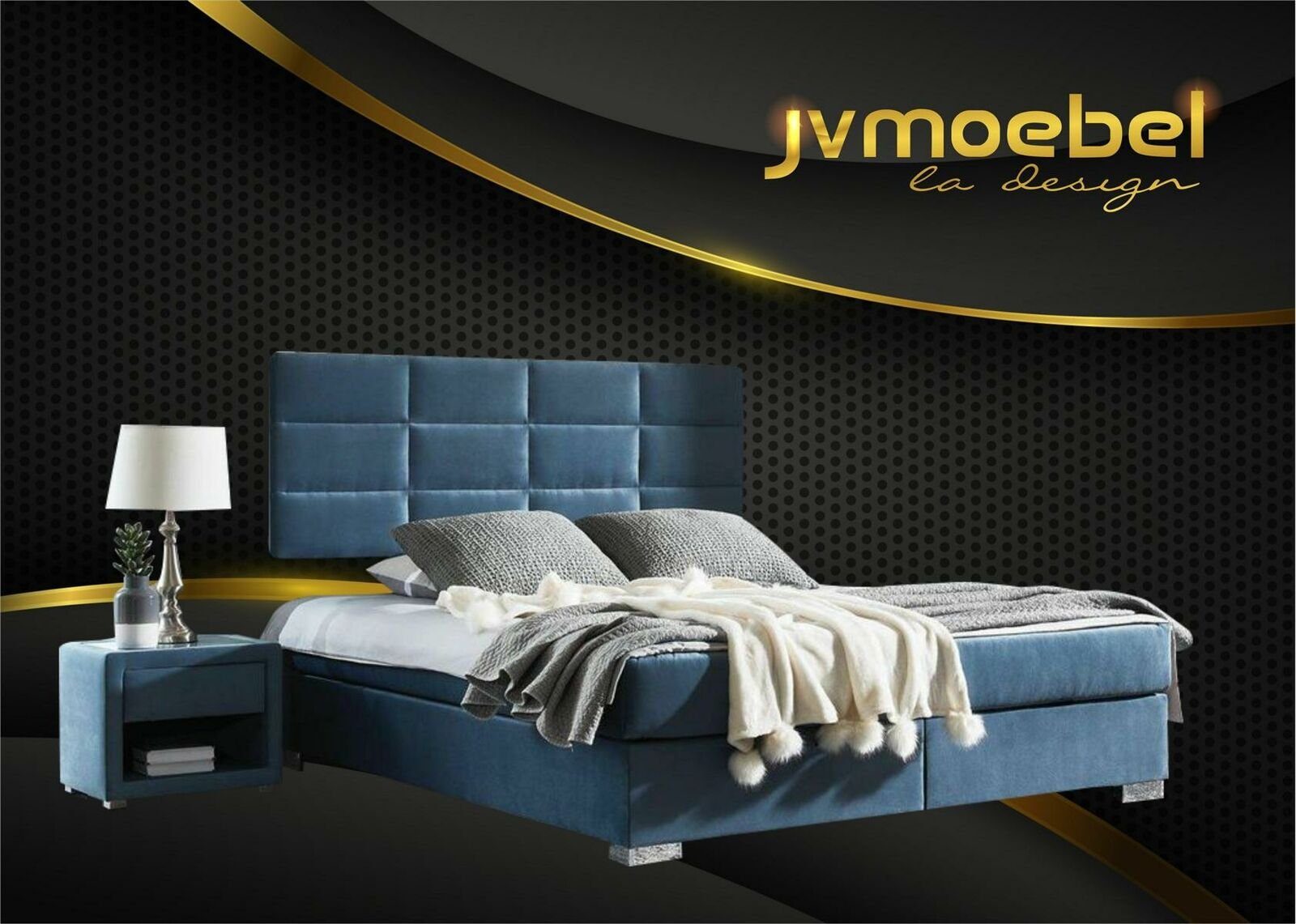 Bett Luxus Betten Doppel 200cm Bett, x 140 180 Schlafzimmer JVmoebel Boxspring 160