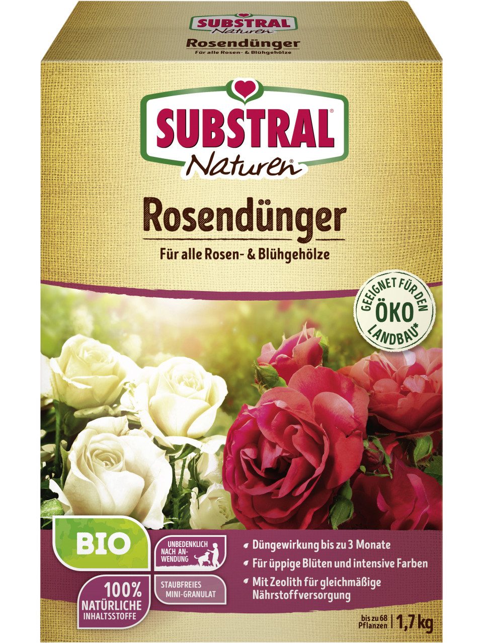 Substral Удобрение для цветов Naturen Bio Rosendünger 1,7 kg, Bio