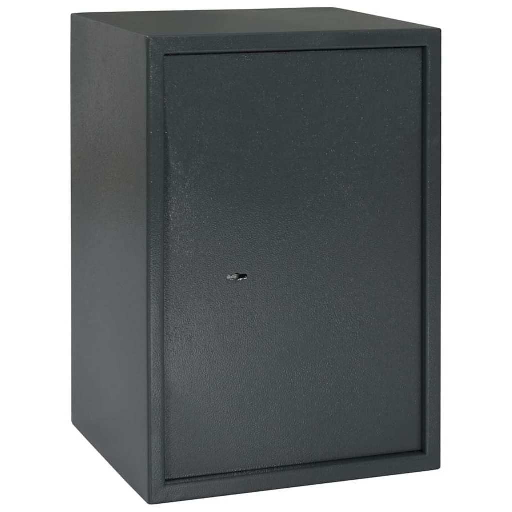 vidaXL Tresor Safe Box mit Schloss Dunkelgrau 35 x 31 x 50 cm Stahl