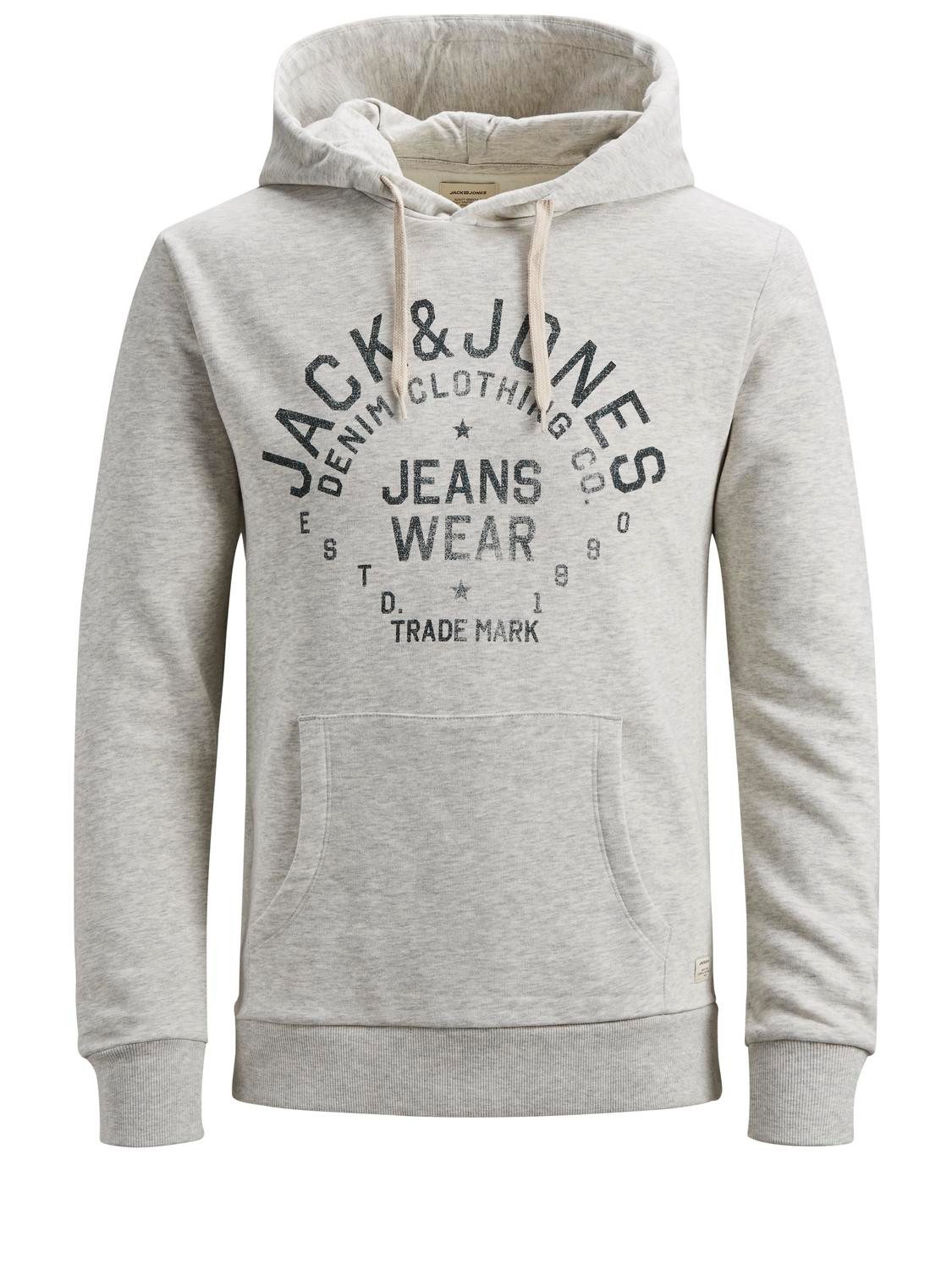 Jack & Jones Sweatshirt Herren Hoody JJEJEANS SWEAT CREW NECK (1-tlg) mit K günstig online kaufen