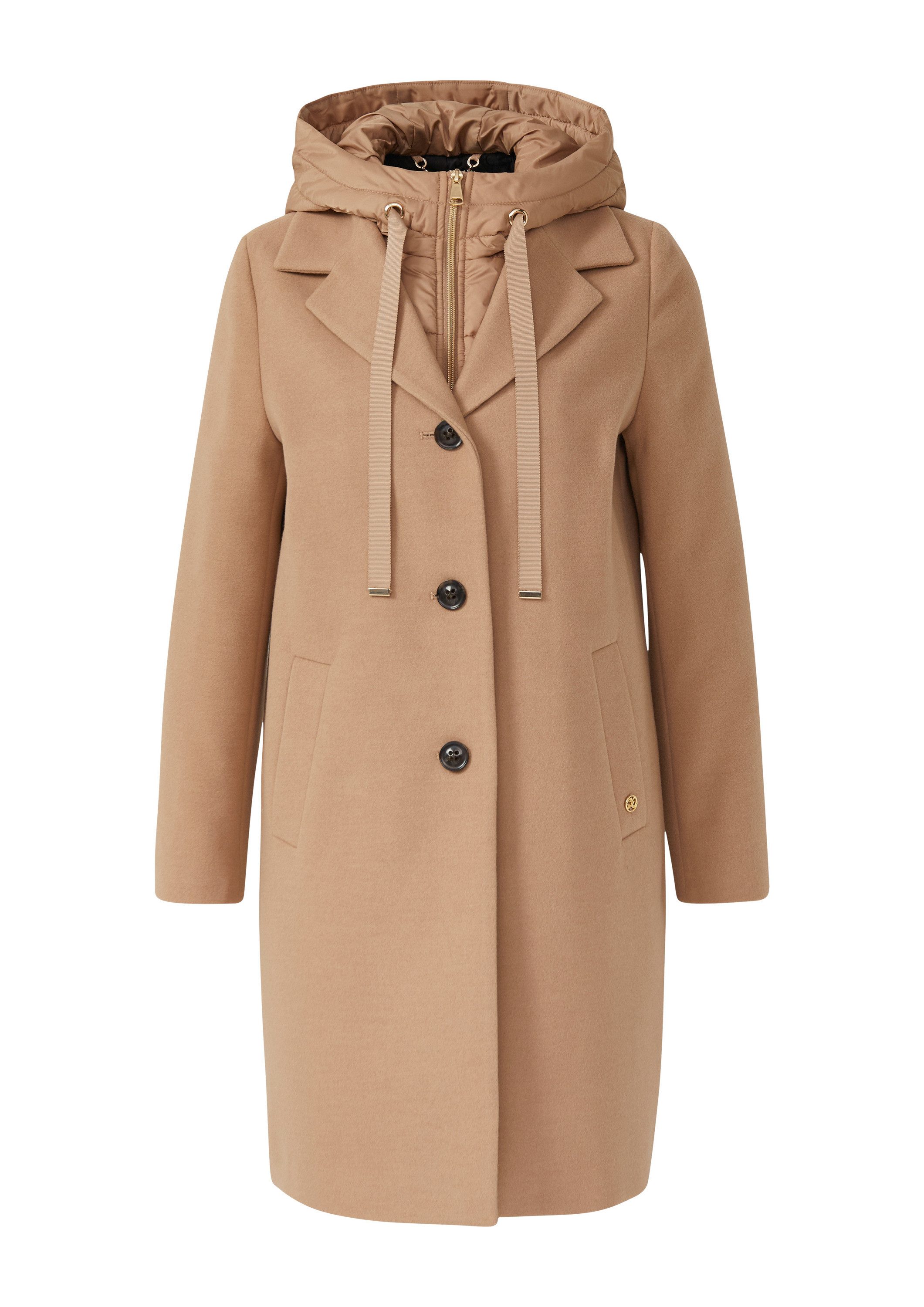 s.Oliver Wintermantel Outdoor-Mantel Weicher Mantel aus Viskosemix mit fixi günstig online kaufen