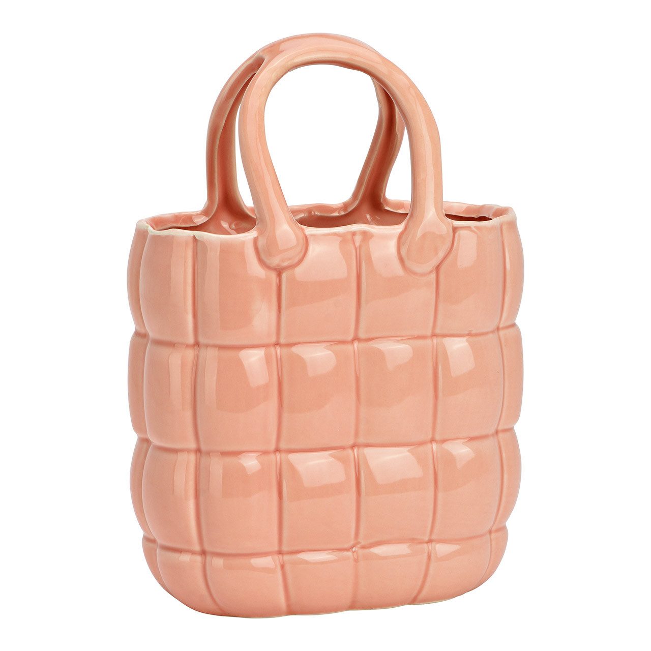 Wurm Dekovase Vase Handtasche, aus Keramik, Rosa, 10045541 (1 St)