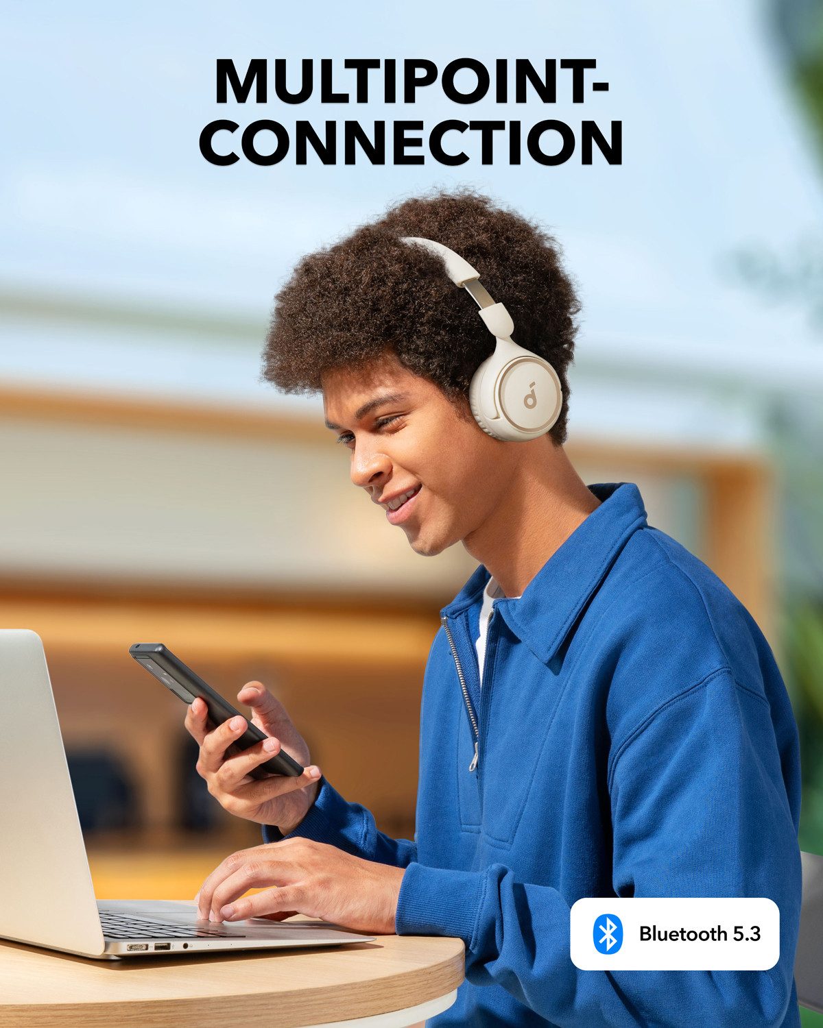 Anker soundcore soundcore H30i Kabellose On-Ear Kopfhörer On-Ear-Kopfhörer – Bild 5 von 5