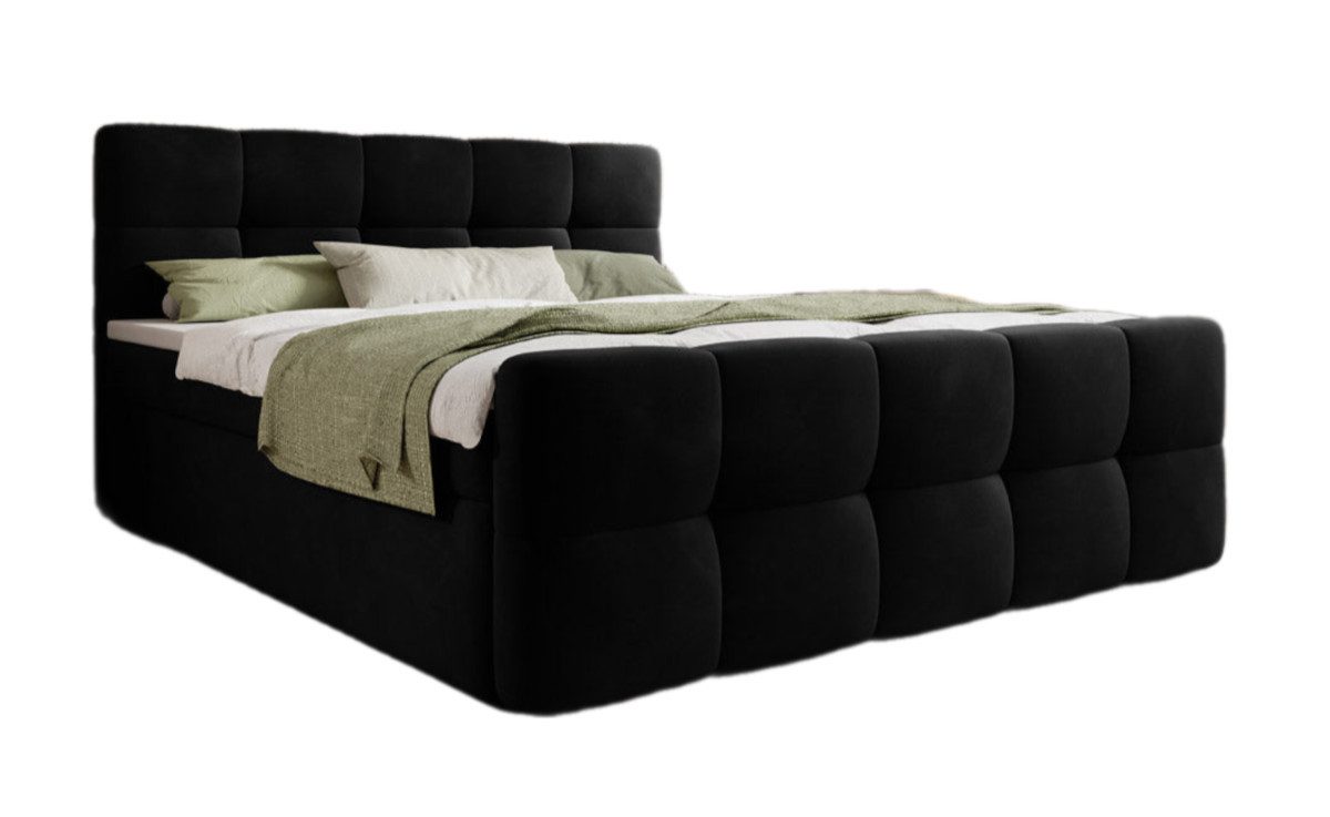 Luxusbetten24 Boxspringbett Cozy Samt, ohne Topper günstig online kaufen
