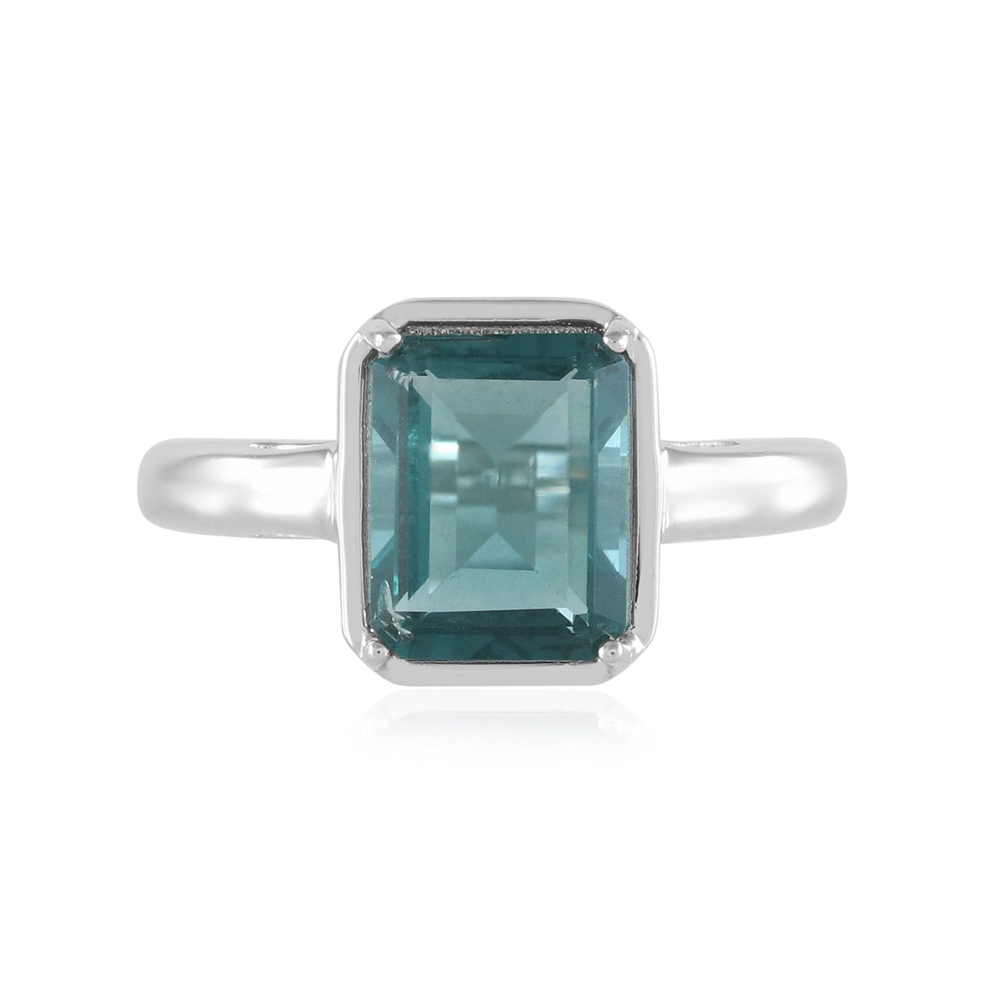 Cavill Solitärring Petrol Fluorit Plated Silber Ring, China 2,76ct (1-tlg)