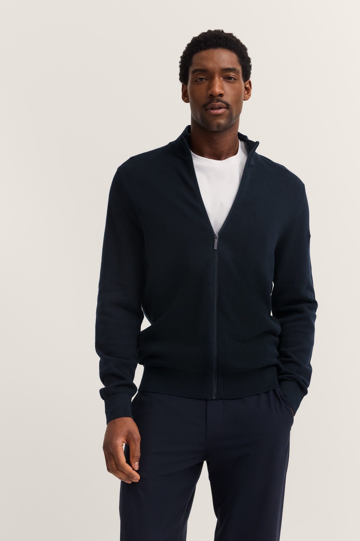 bugatti Strickjacke mit Reißverschluss