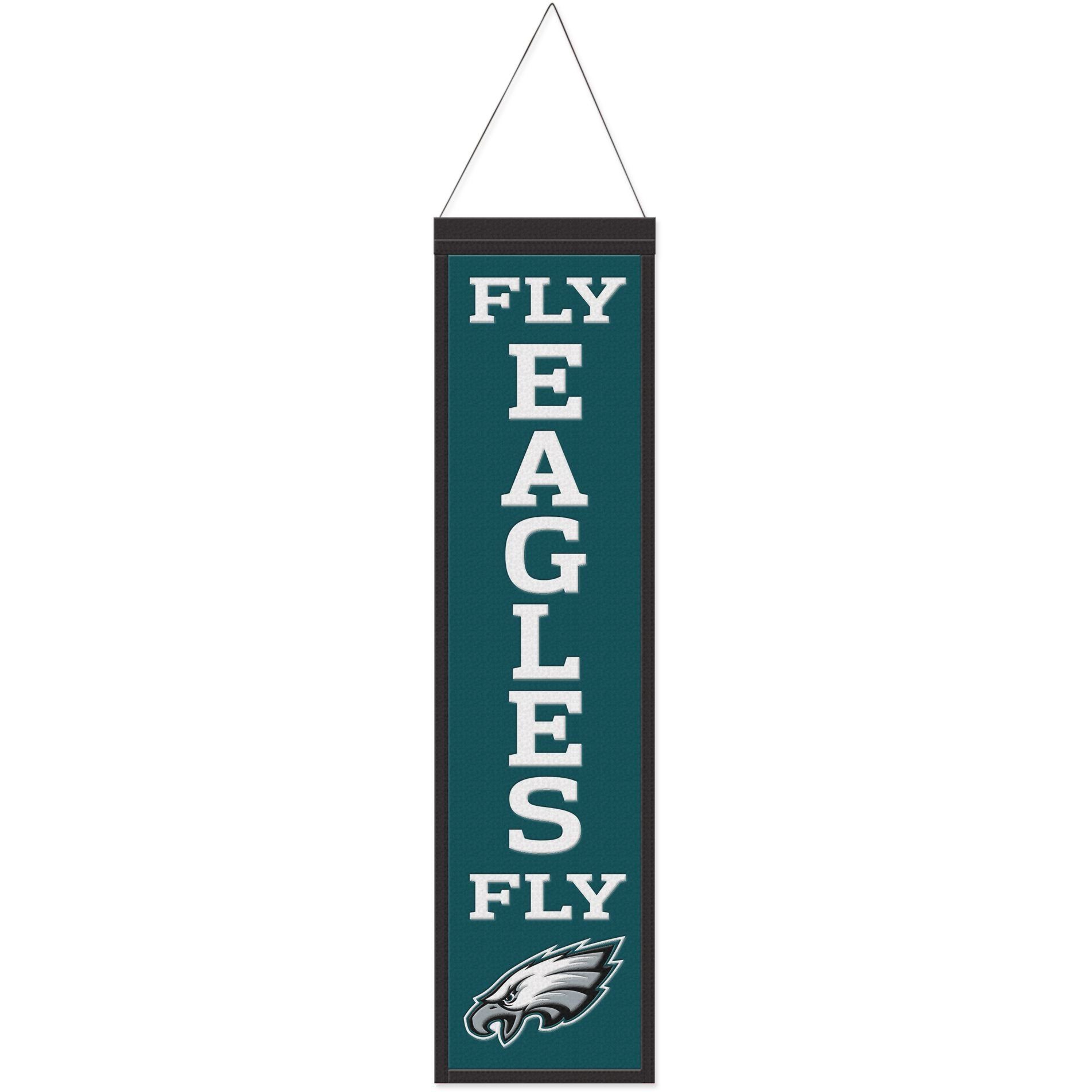 WinCraft Wanddekoobjekt NFL Teams SLOGAN Wool Banner 80x20cm Philadelphia Eagles