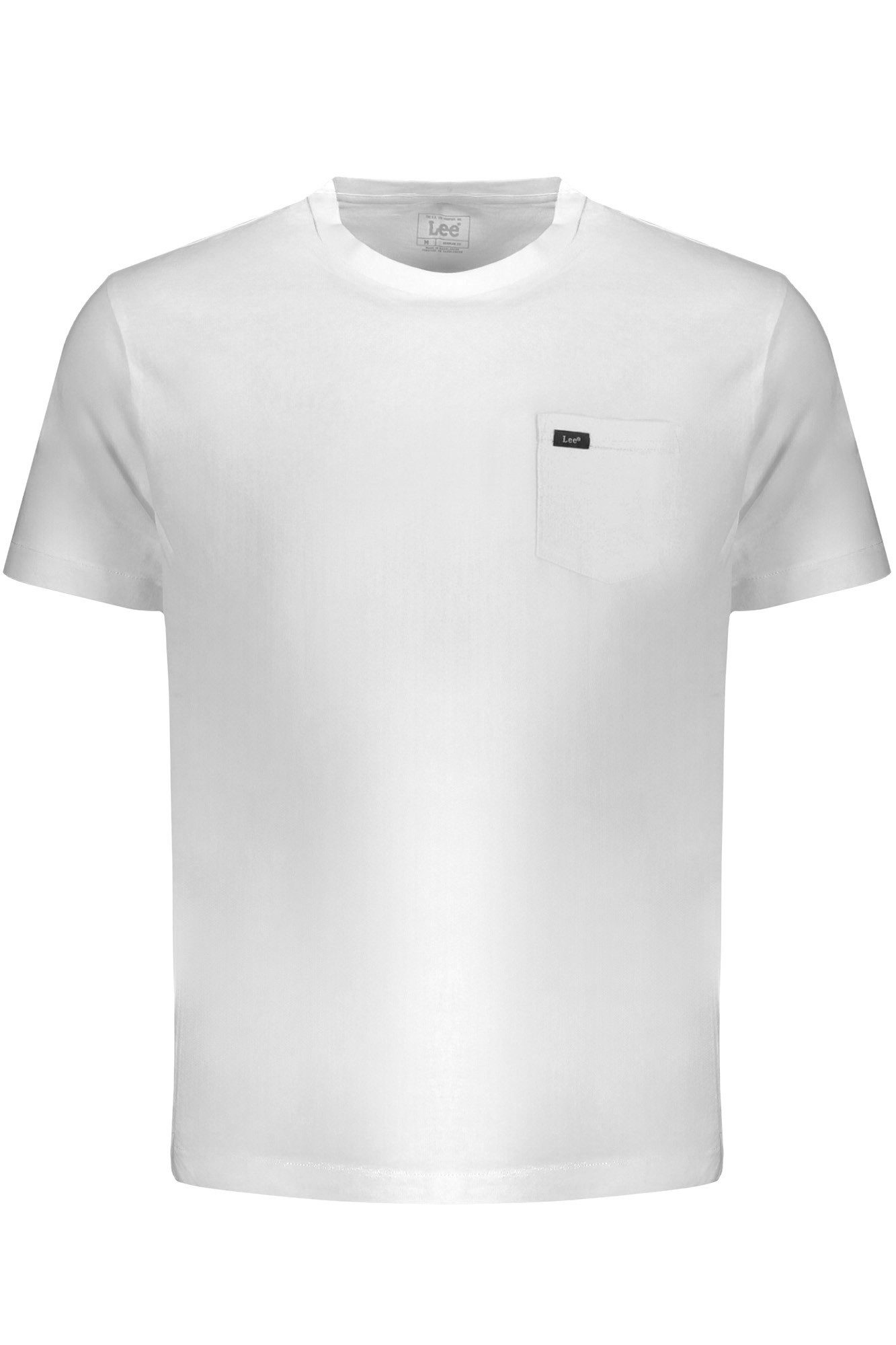 Lee® T-Shirt Weißes Herren T-Shirt: Regular Fit mit