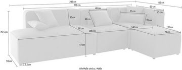 andas Ecksofa Sundstrup, Modulserie, individuelle Zusammenstellung