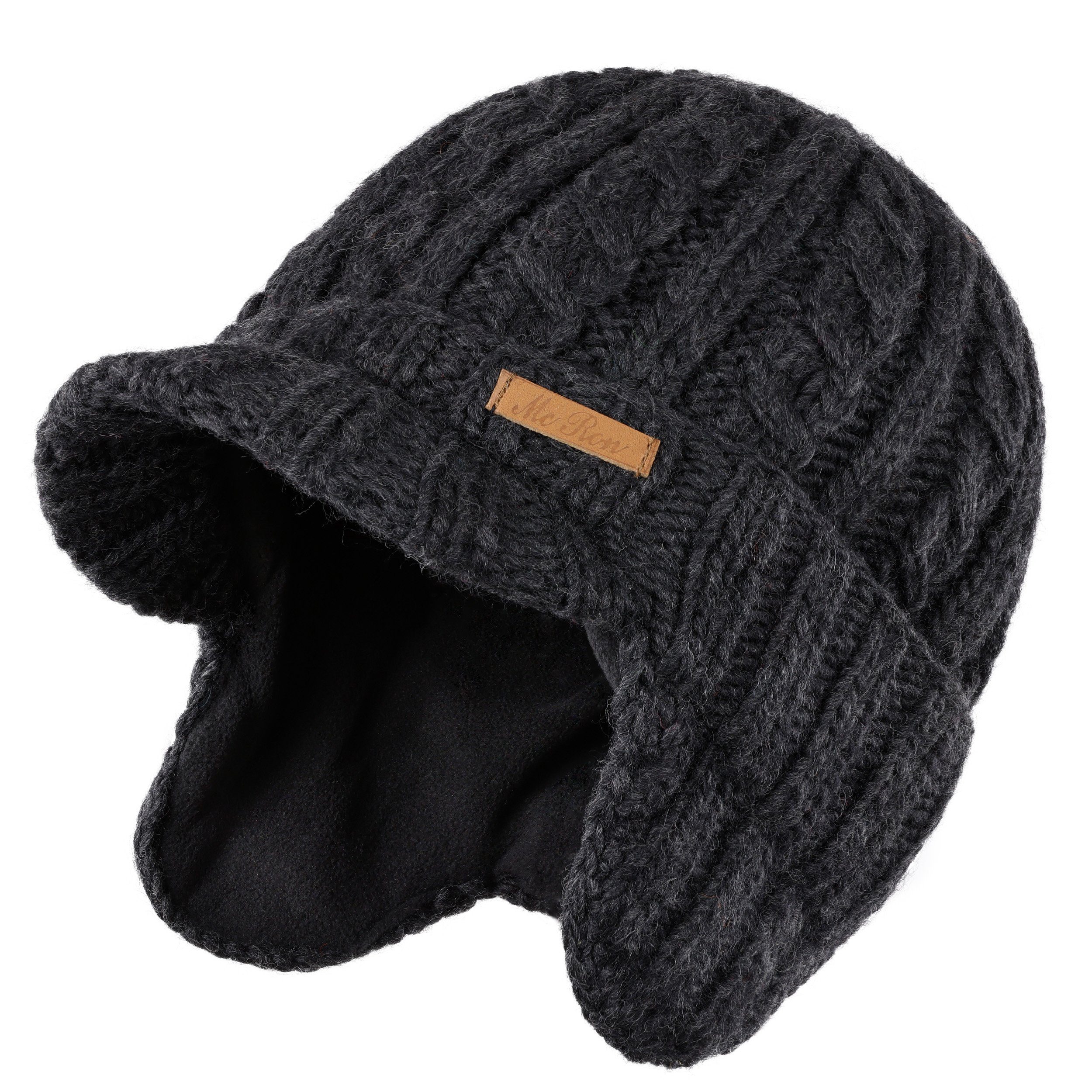 McRon Schirmmütze Wollmütze Modell Josef mit Fleece gefüttert, hoher Schurw günstig online kaufen