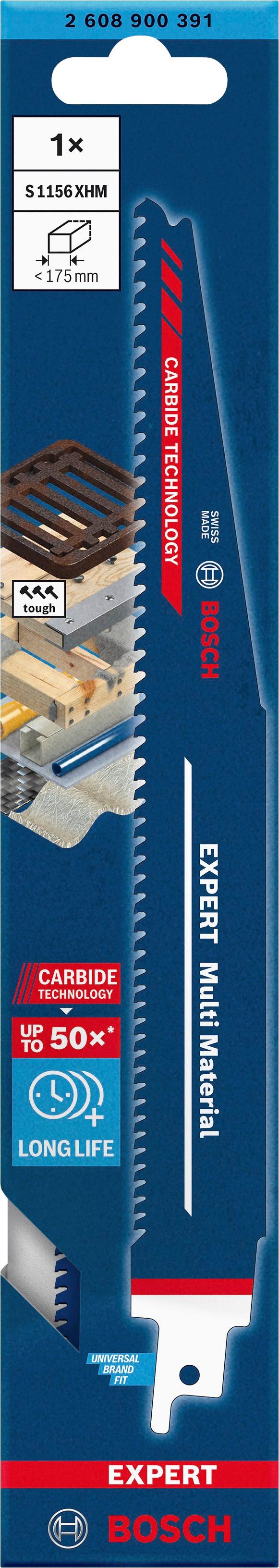 Bosch Professional Säbelsägeblatt EXPERT Multi Material-S 1156 XHM (1-St) | Säbelsägeblätter