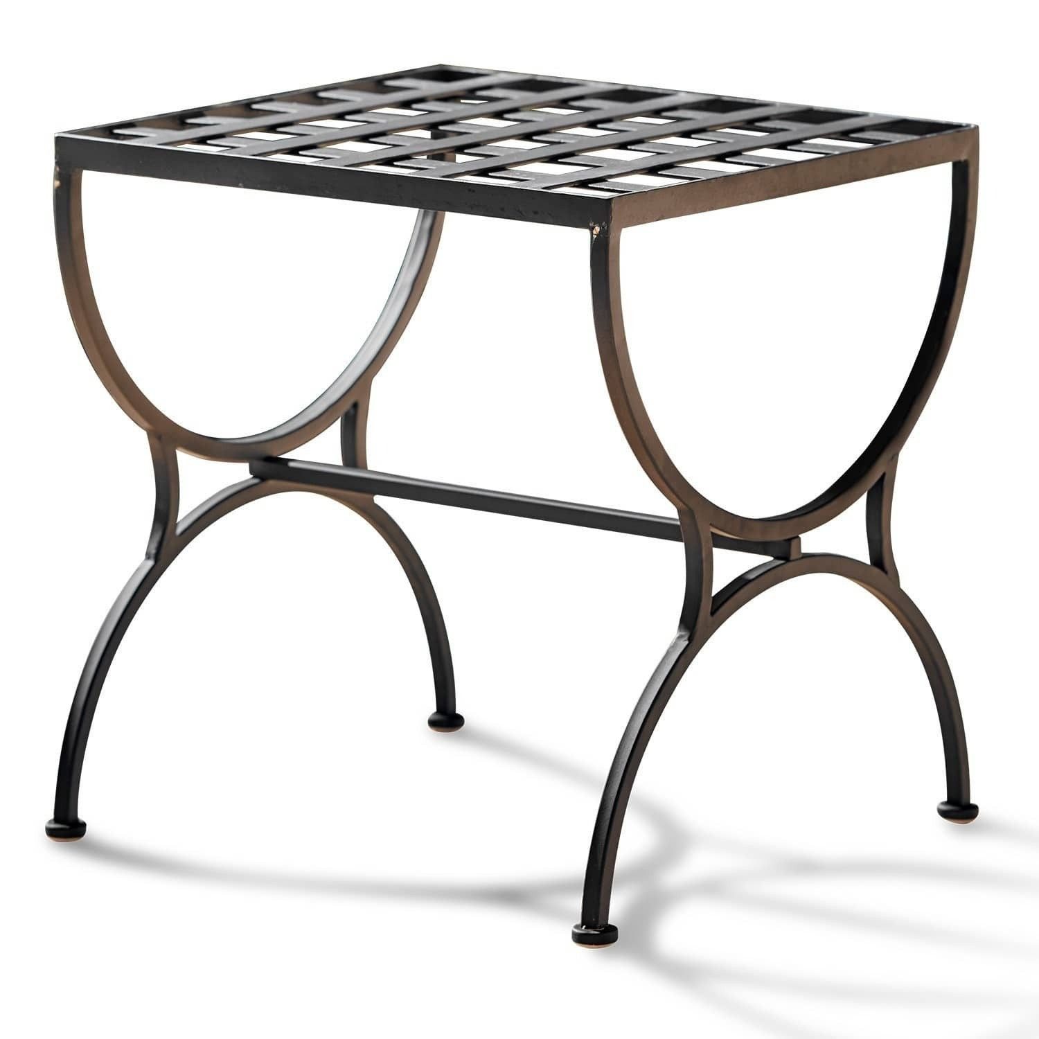 Mirabeau Gartenstuhl Hocker Terell schwarz günstig online kaufen