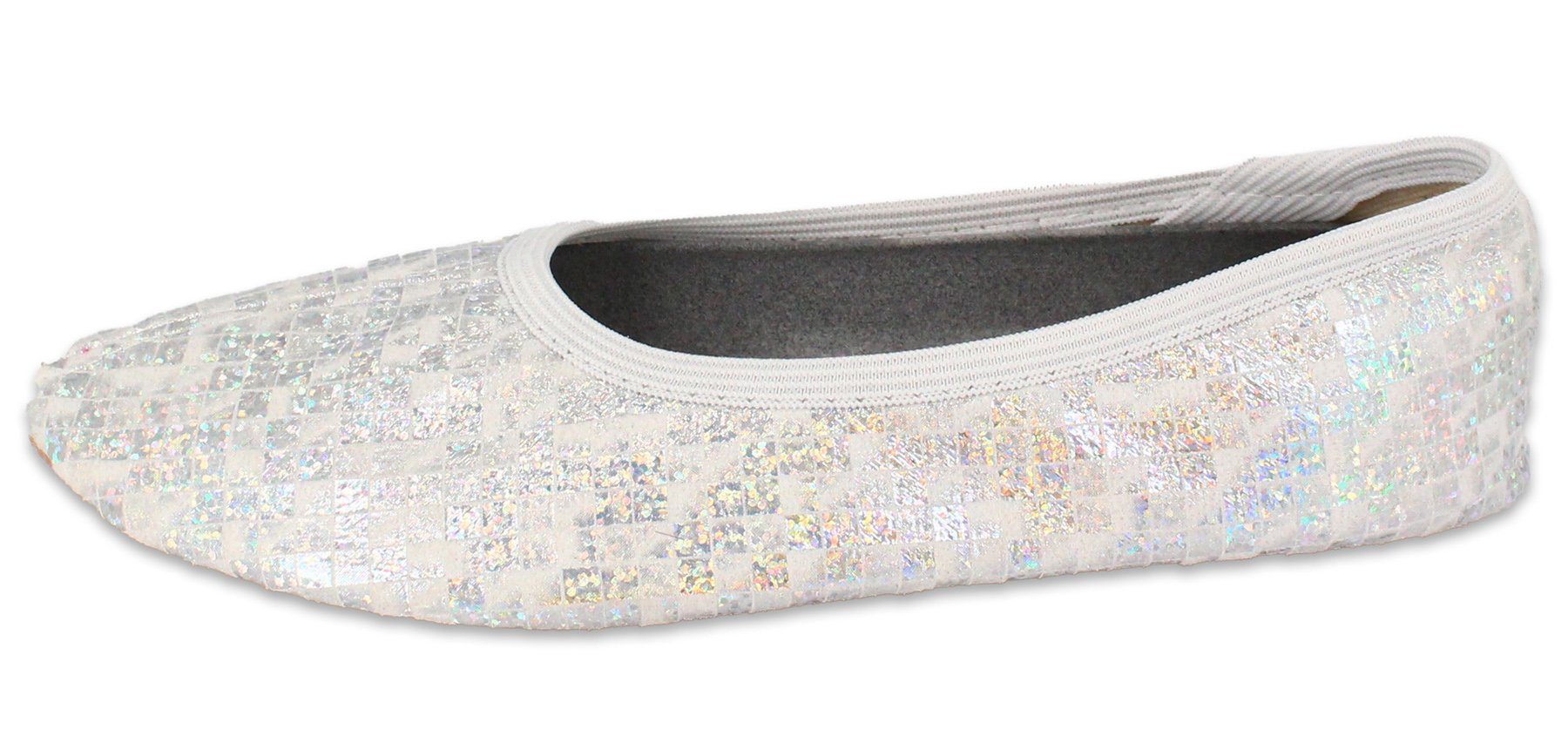 Beck Schläppchen Glamour Gymnastikschuh (bis Gr. 42 erhältlich) mit rutschfester Gummi-Laufsohle