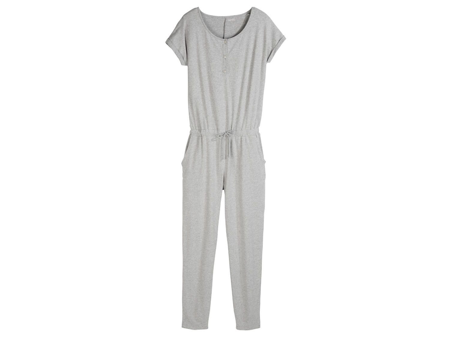 esmara Jumpsuit Esmara Damen Jumpsuit mit Bio Baumwolle Grau XS 32/34 günstig online kaufen