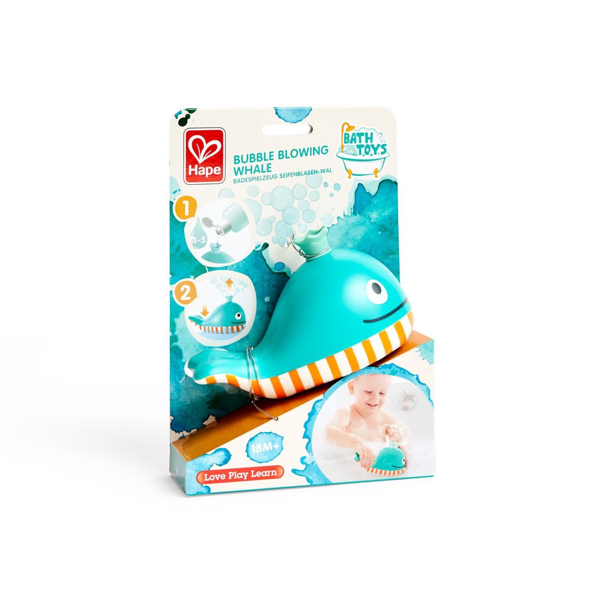 Toynamics Europe Badespielzeug Hape Badespielzeug Seifenblasen-Wal