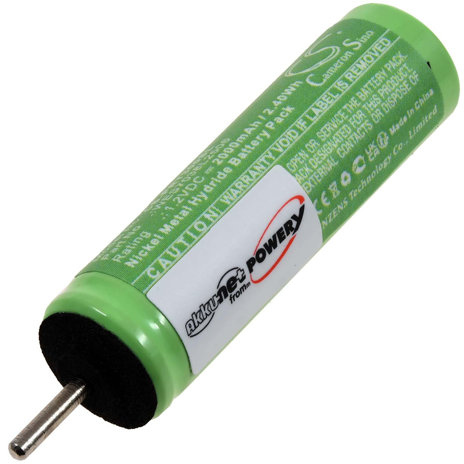 Powery Akku für Munddusche Panasonic EW1211 Akku 2000 mAh (1.2 V)