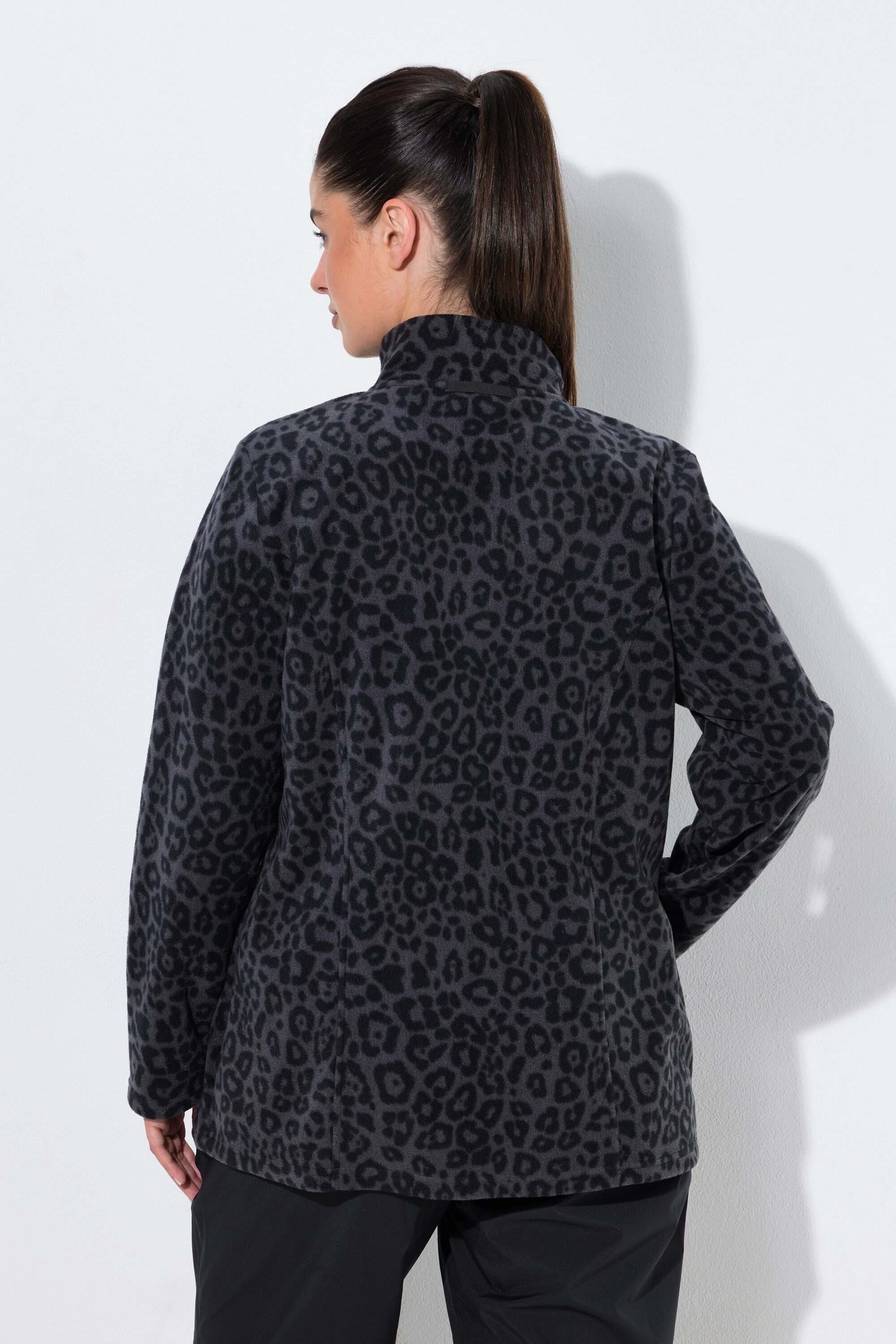 Ulla Popken Sweatjacke ZipIn-Fleecejacke Baukastensystem Stehkragen