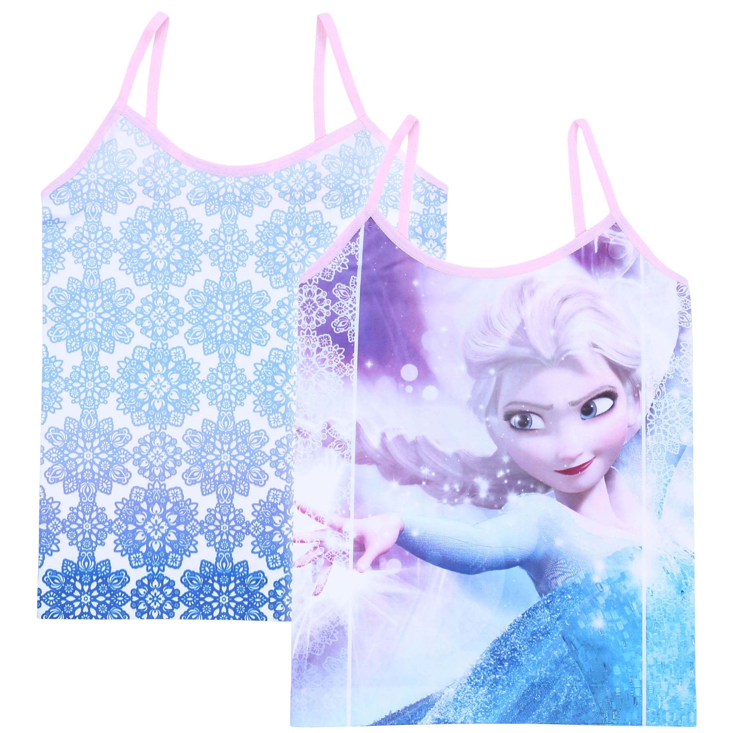 Disney Frozen Blusentop 2 x Blaues Unterhemd DISNEY FROZEN