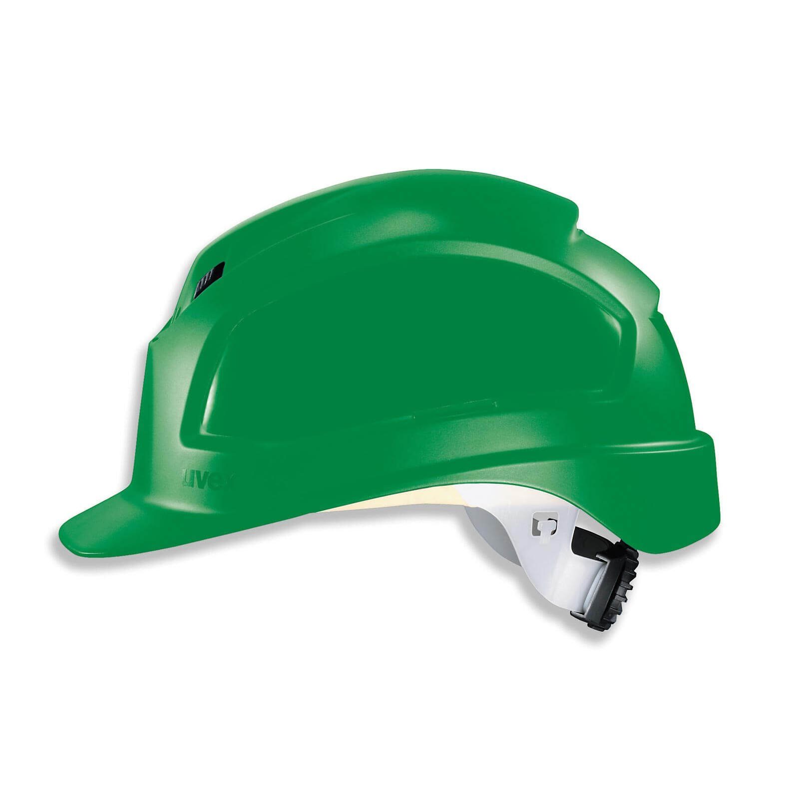 Uvex Schutzhelm pheos B-WR - Arbeitsschutz-Helm, Baustellenhelm, Bauhelm grün