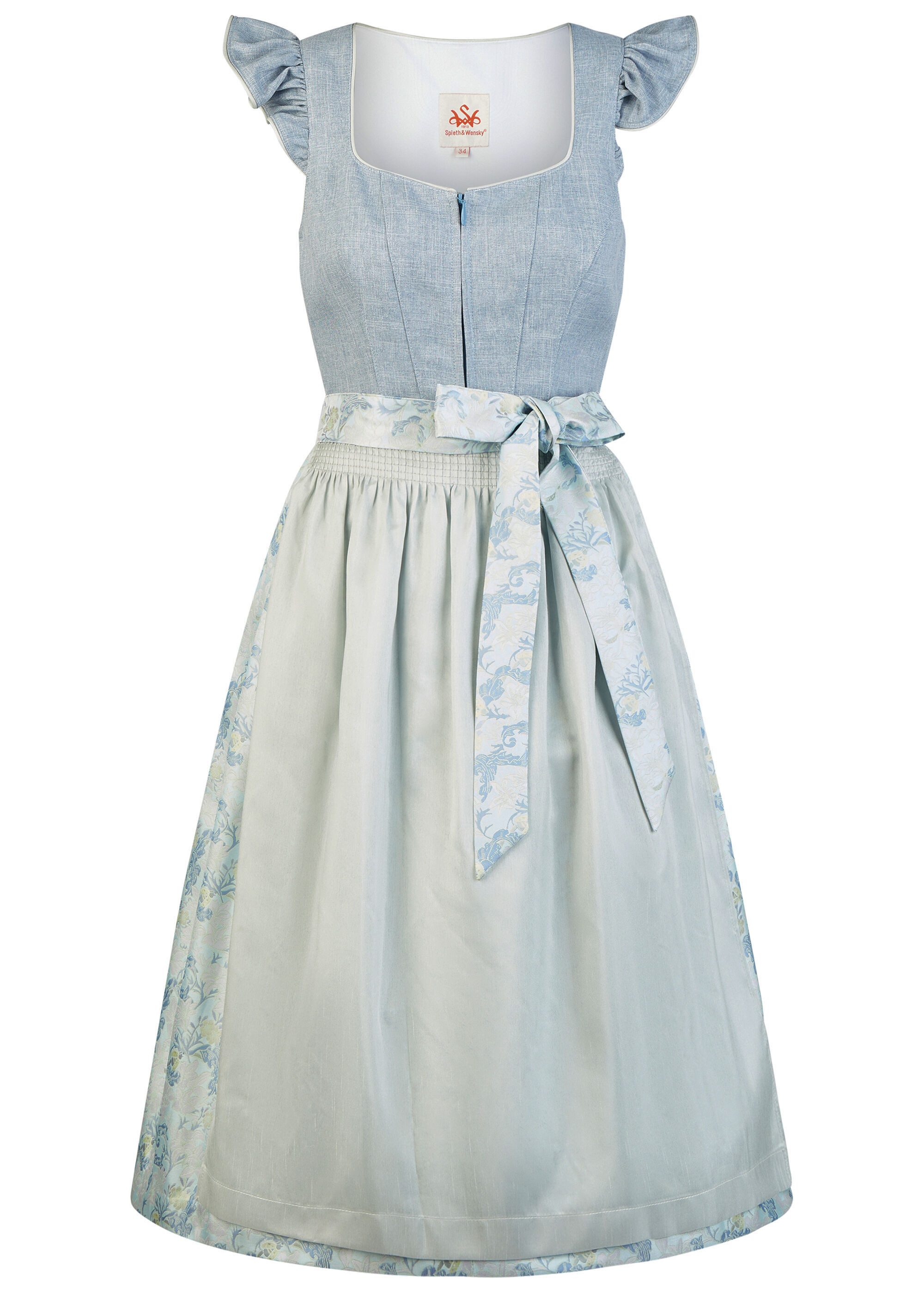 Spieth & Wensky Dirndl Hadi (1-tlg) Schürze mit zartem Blumenprint