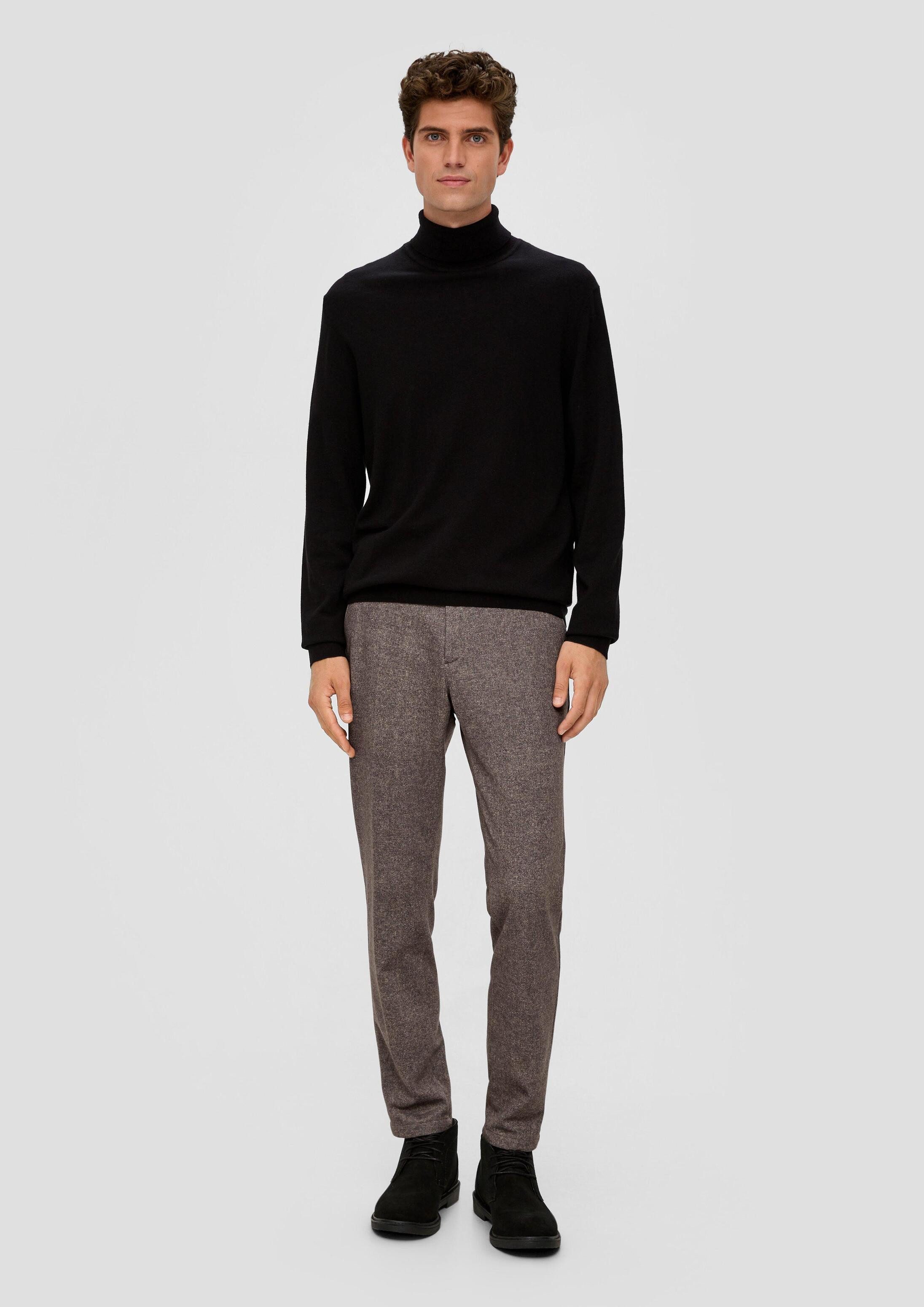 s.Oliver Chinos Hose S.OJOGG Slim: Jogpants aus Jersey in Tweed-Optik