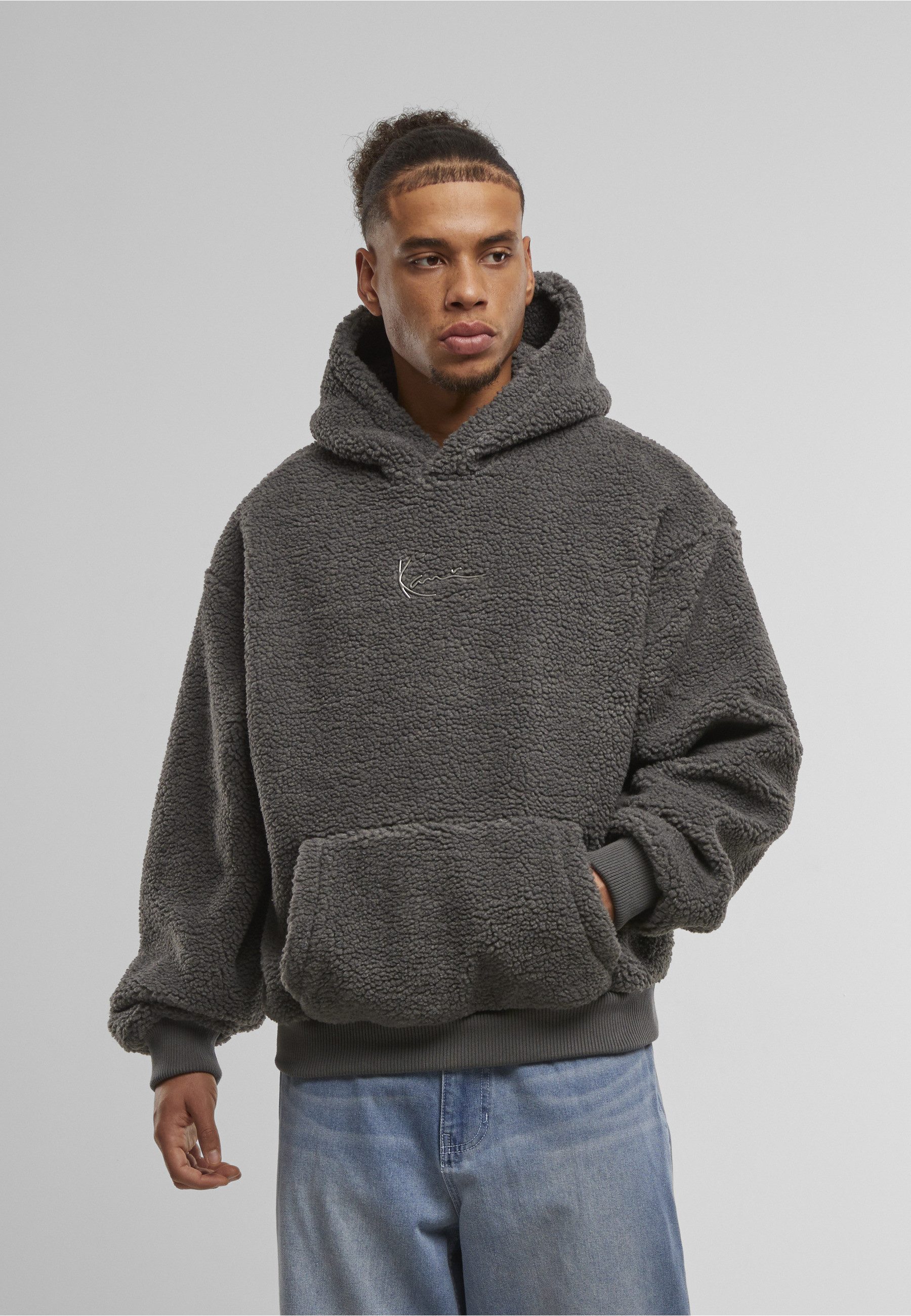 Karl Kani Kapuzenpullover Karl Kani KK Metal Signature Teddy Hoodie (1-tlg)