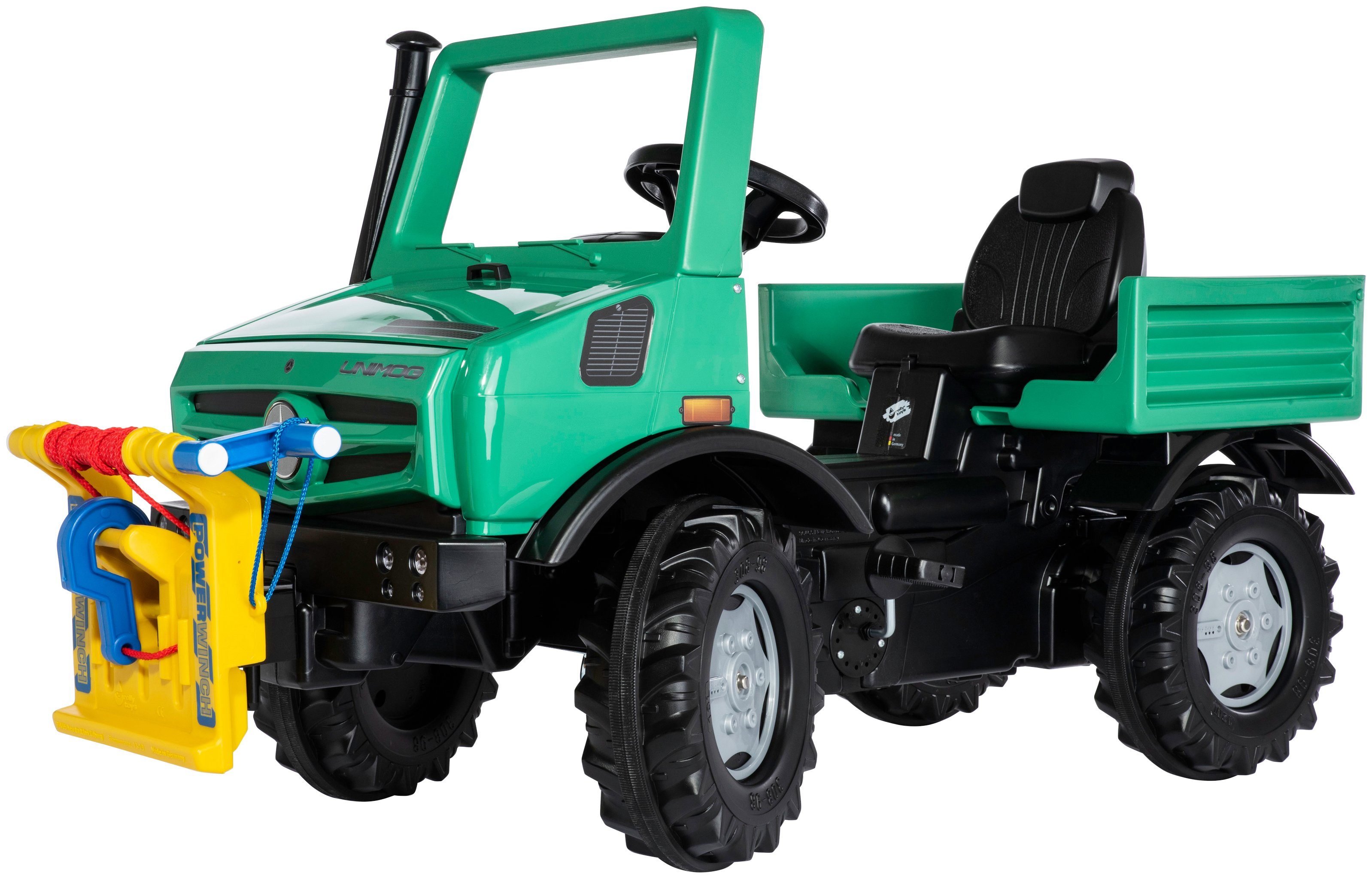 rolly toys® Tretfahrzeug rollyUnimog Forst, inkl. Seilwinde