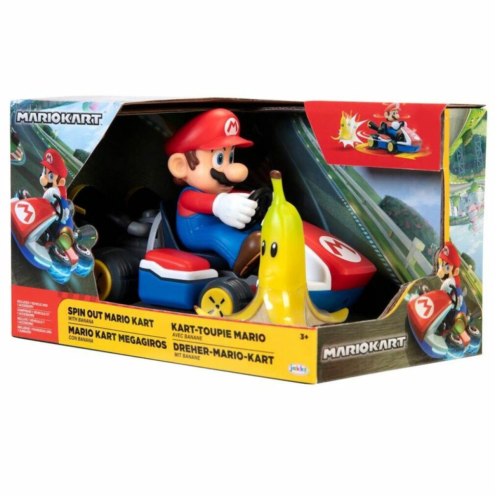 Jakks Pacific Spielzeug-Rennwagen Mario Kart Spinout Mario Kart Figur 6cm