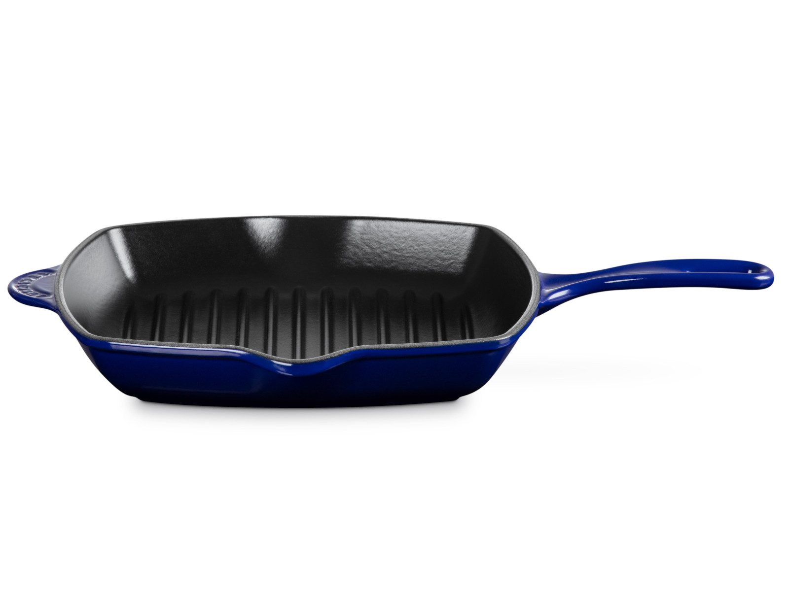 LE CREUSET Grillpfanne Grillpfanne Tradition quadratisch indigo 26cm