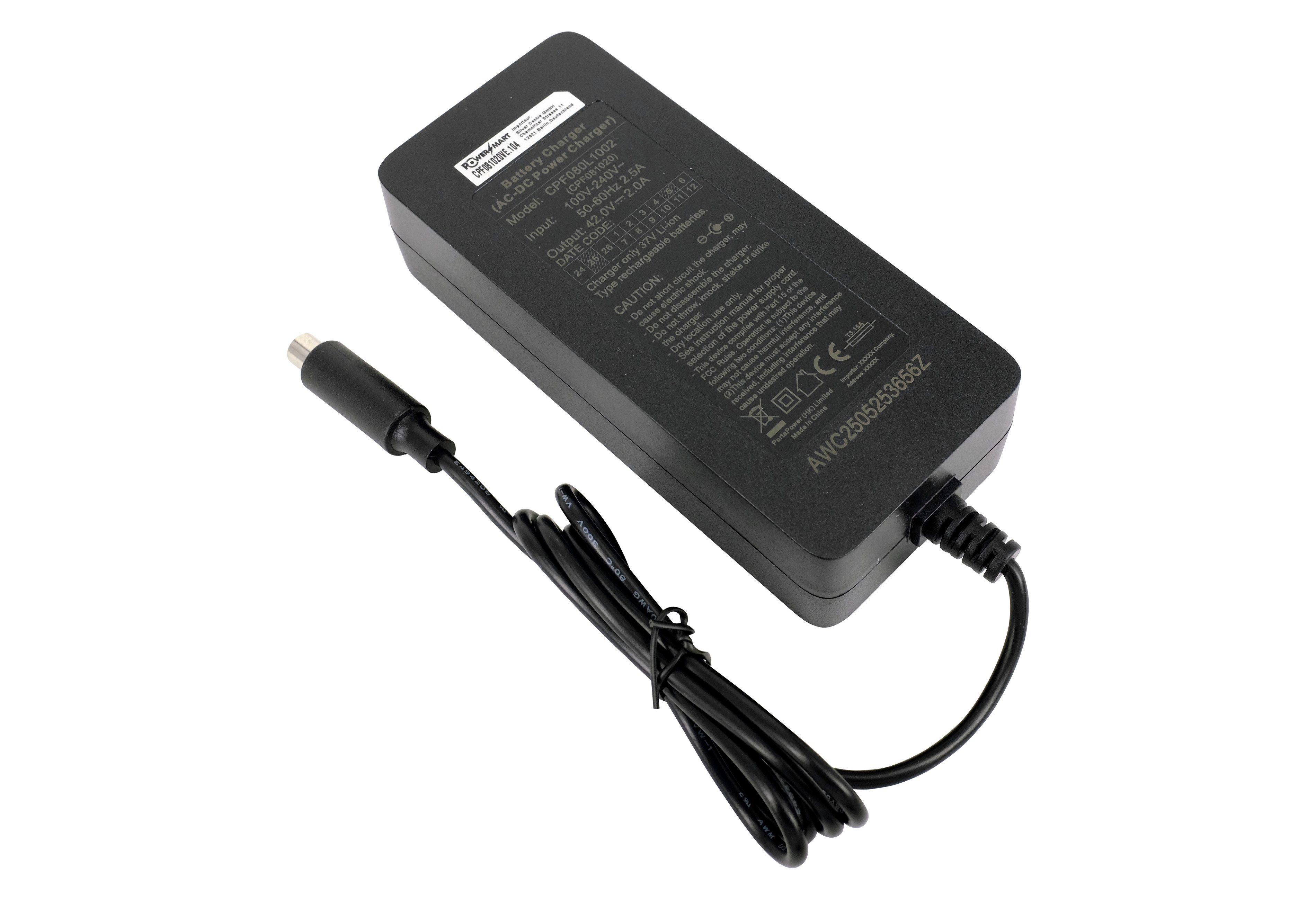 PowerSmart Xiaomi M365 Batterie-Ladegerät (42V 2A für Xiaomi Xiaomi M365, M365 Pro, 1S, G30, M2pro M187, Essential) – Bild 4 von 5