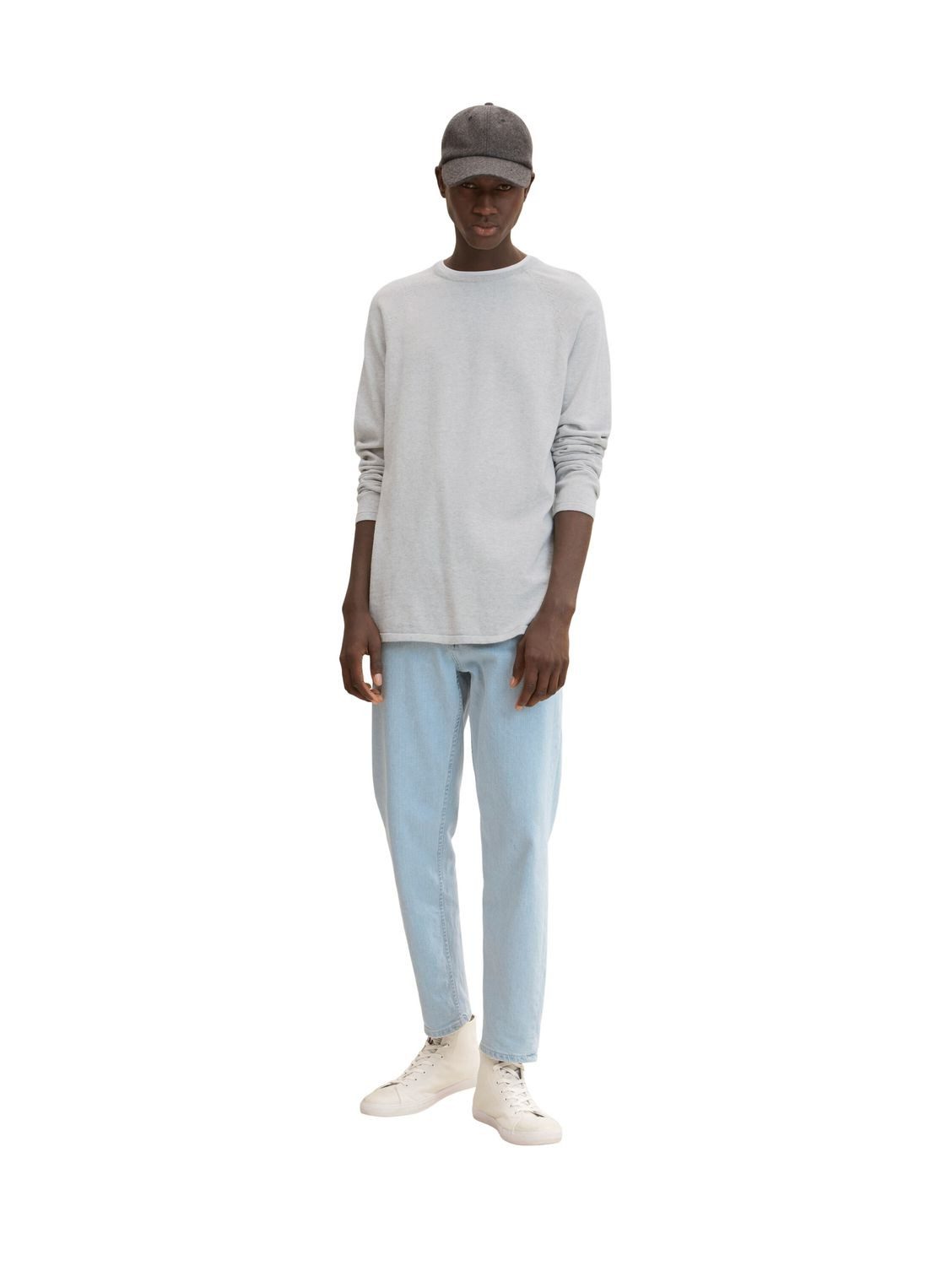 TOM TAILOR Denim Strickpullover BASIC aus Baumwolle