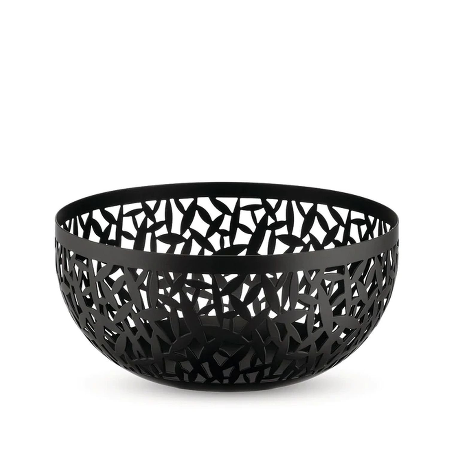 Alessi Obstschale Cactus 29 cm Schwarz, epoxidharzlackierter Stahl