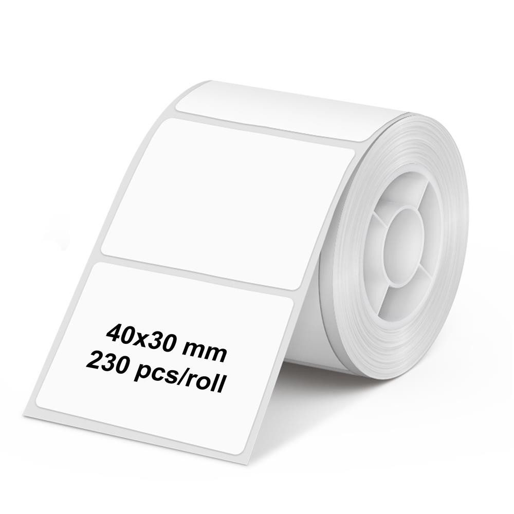 Olympia Etikettenrolle PM220, 40 × 30 mm, Wasserfest, ölfest, abriebfest, 230 Etiketten je Rolle