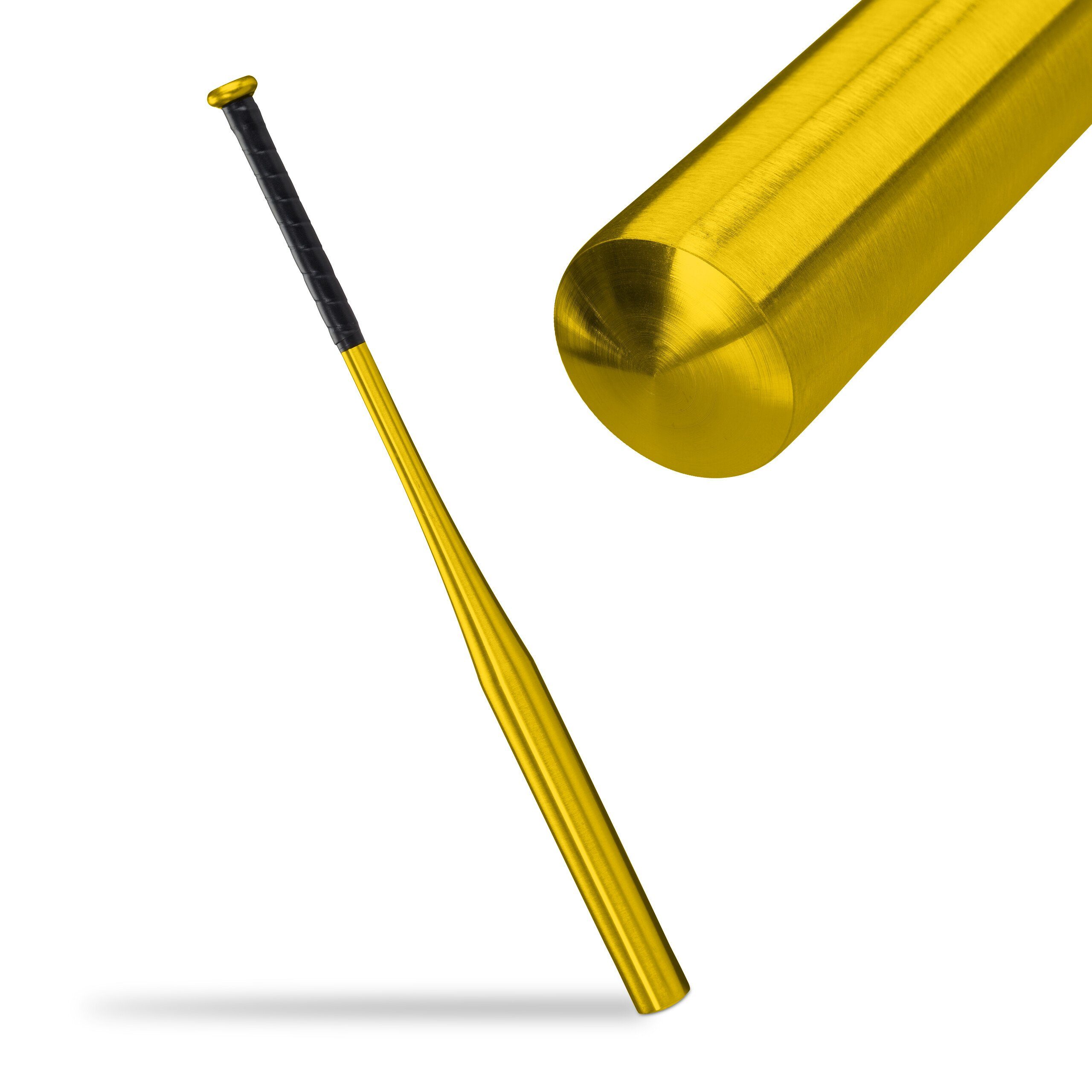 relaxdays Softballschläger Goldener Baseballschläger aus Aluminium, 5 "