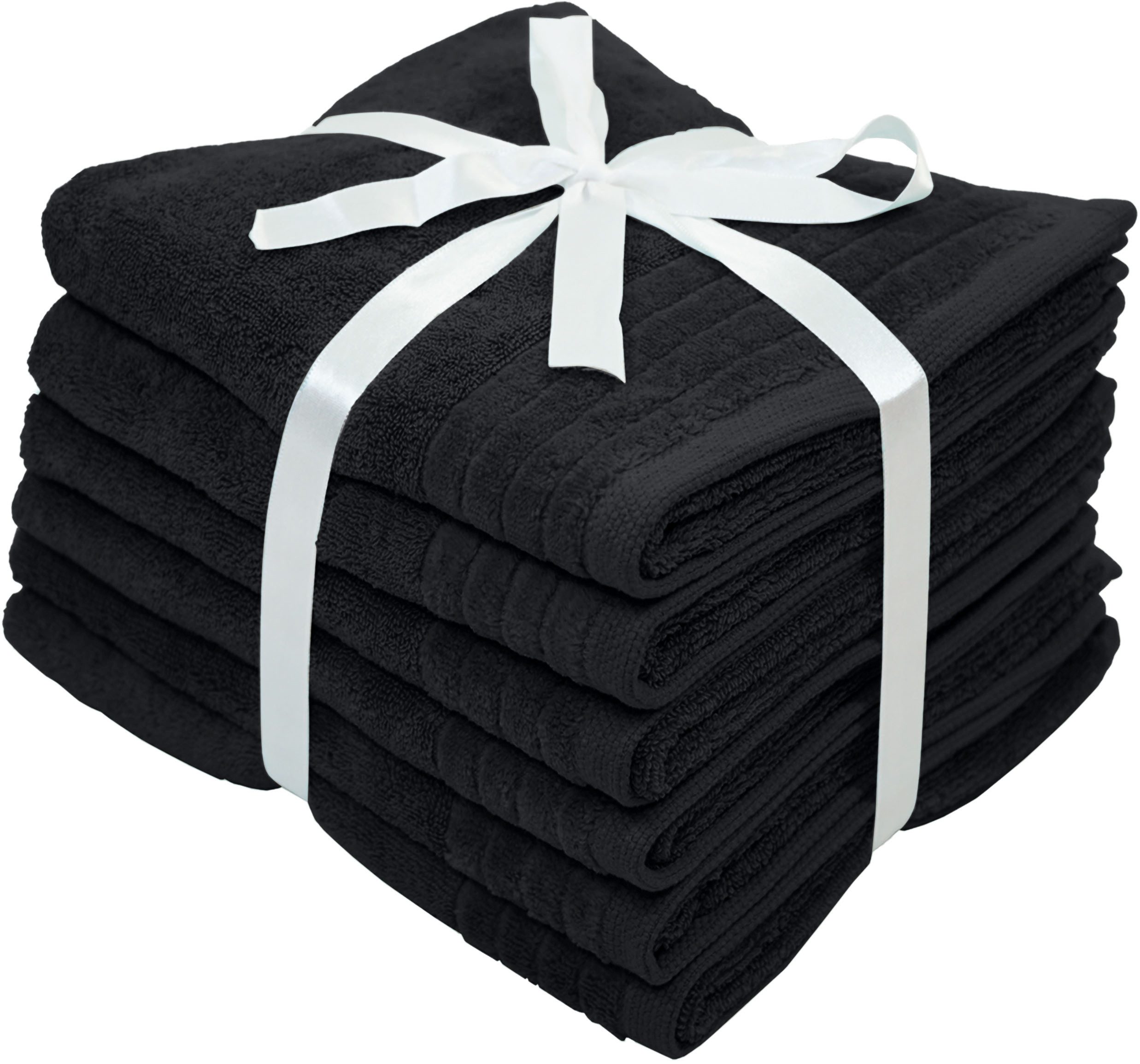 OTTO home Handtücher Sanremo Premium, Premium Handtücher, 600 gr/m², 50x100cm, Frottier (Set, 6-St), mit Bordüre, flauschig und weich, 5 Jahre Garantie – Bild 3 von 5
